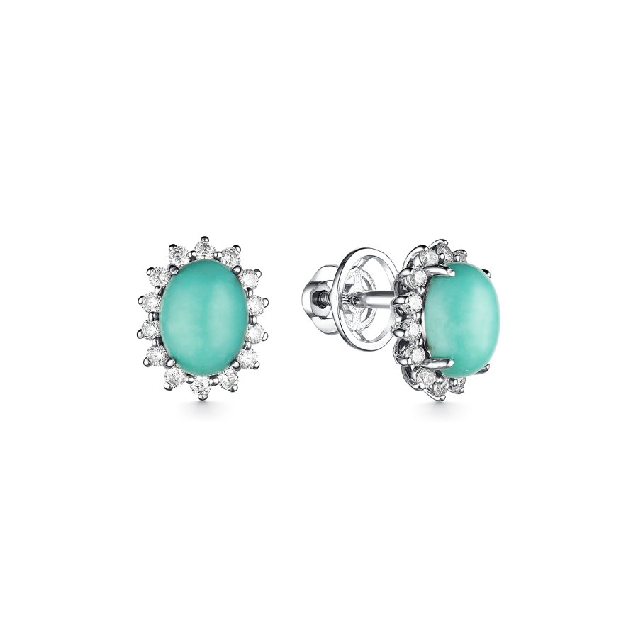 Серьги пусеты из серебра 925 пробы