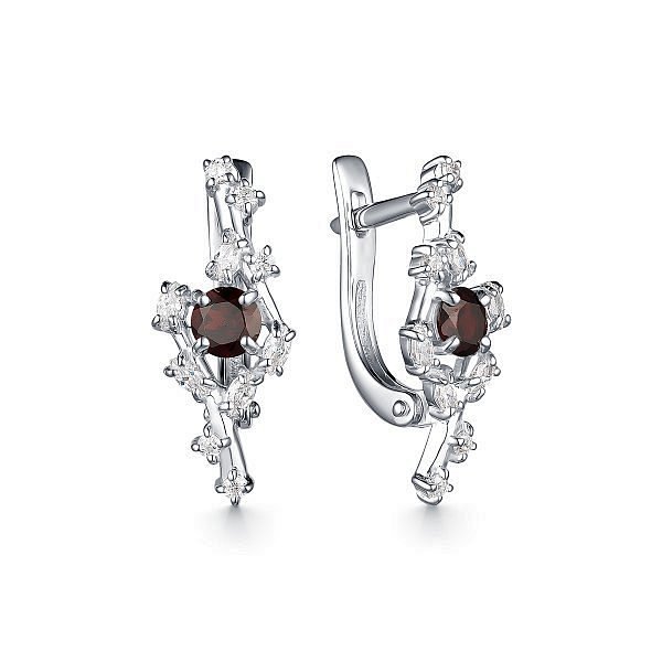 Серьги классические из серебра