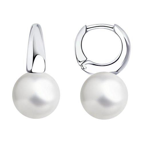 Серьги классические из серебра