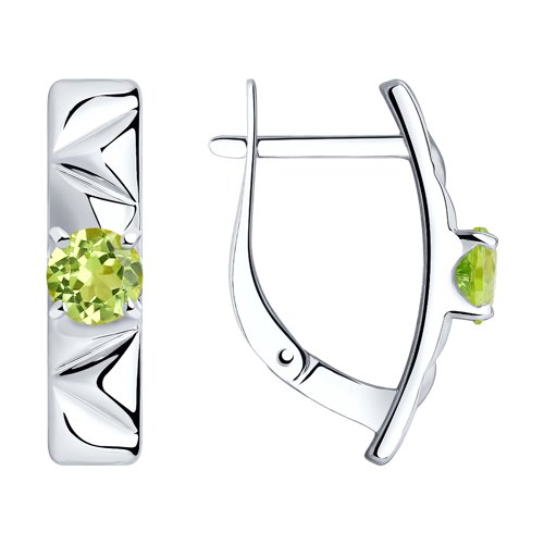 Серьги классические из серебра