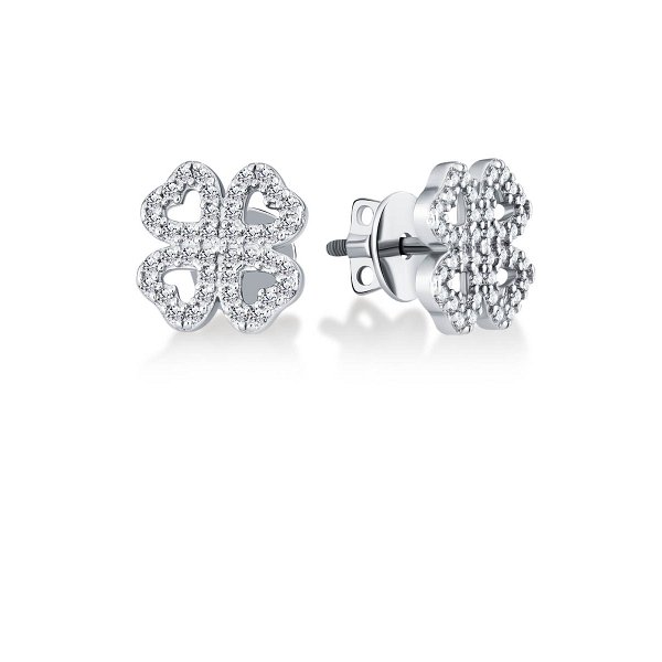 Серьги классические из серебра