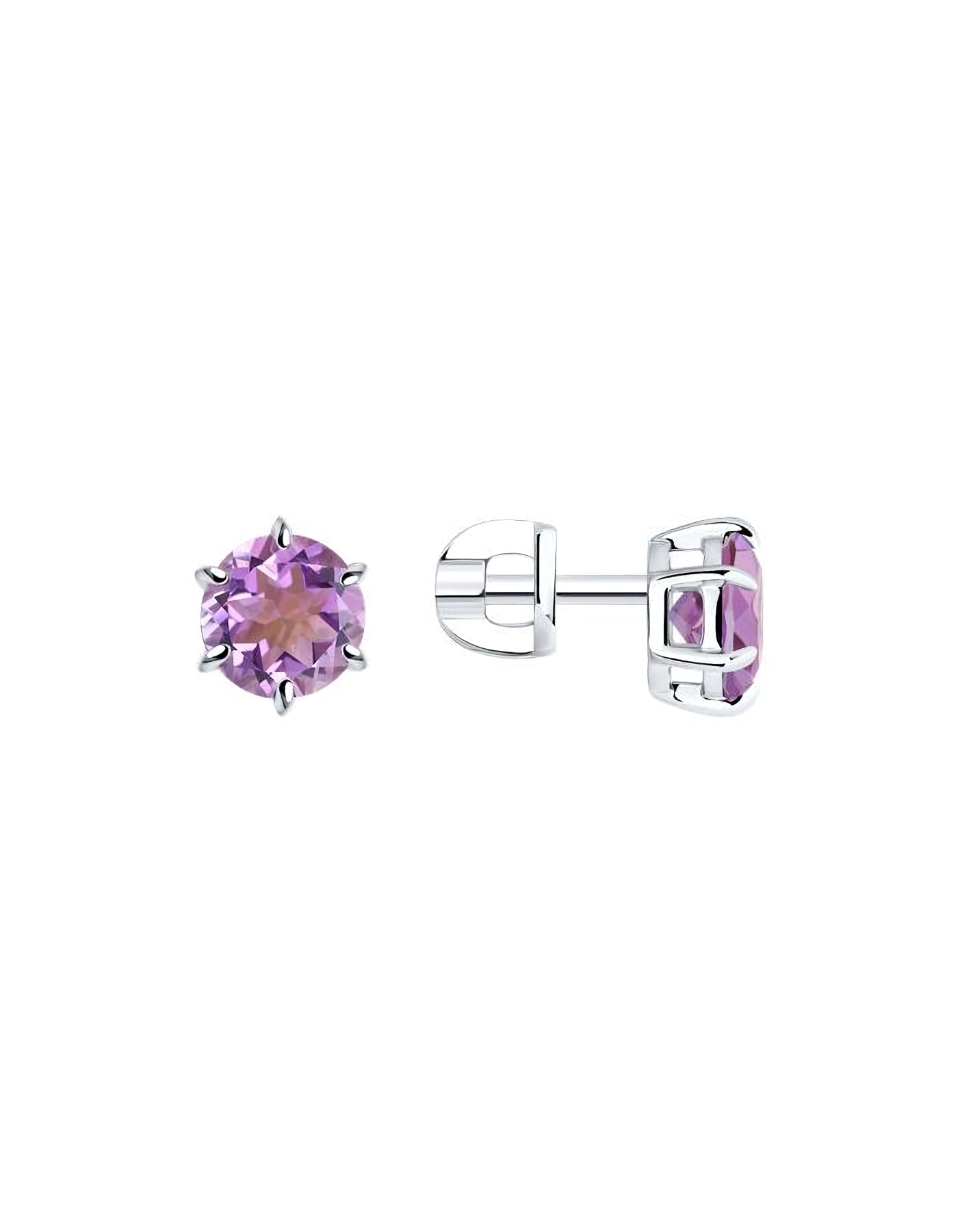 Серьги пусеты гвоздики из серебра