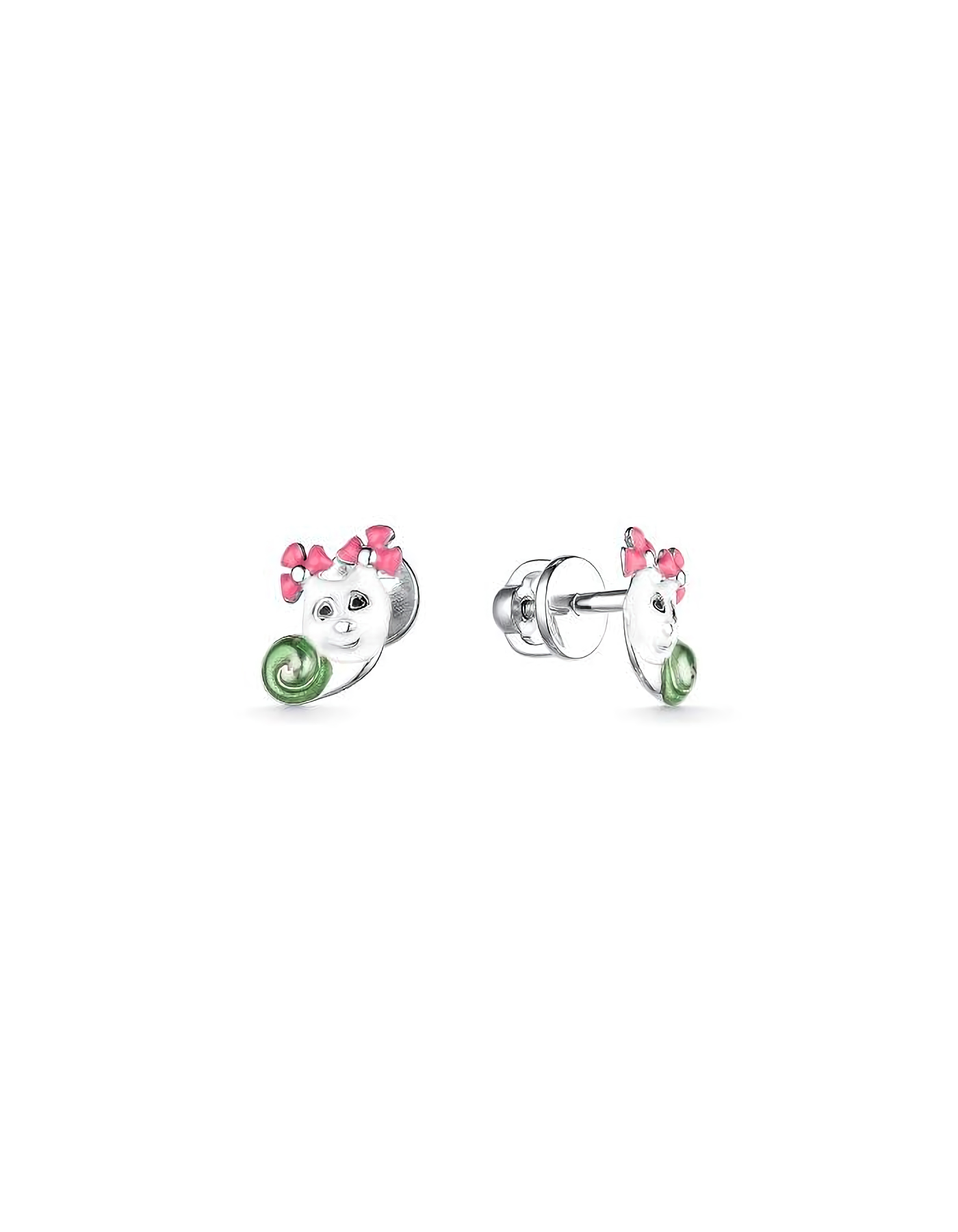 Серьги пусеты гвоздики из серебра