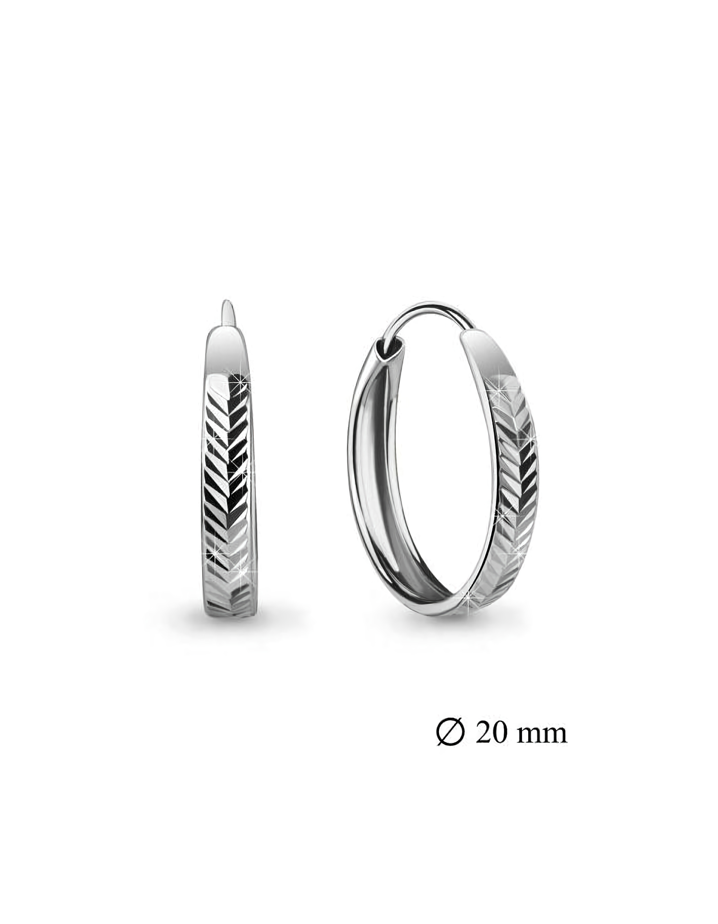 Серьги конго серебряные кольца