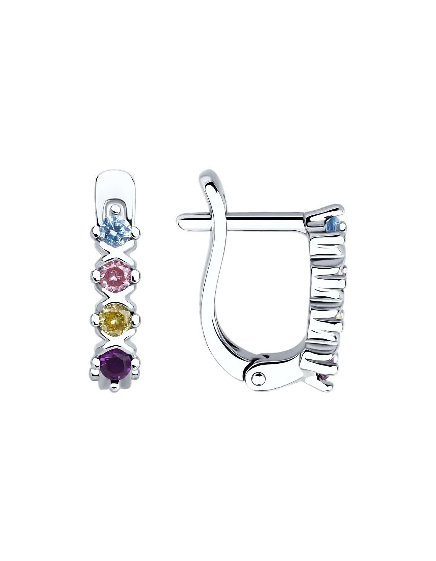 Серьги серебряные дорожки детские