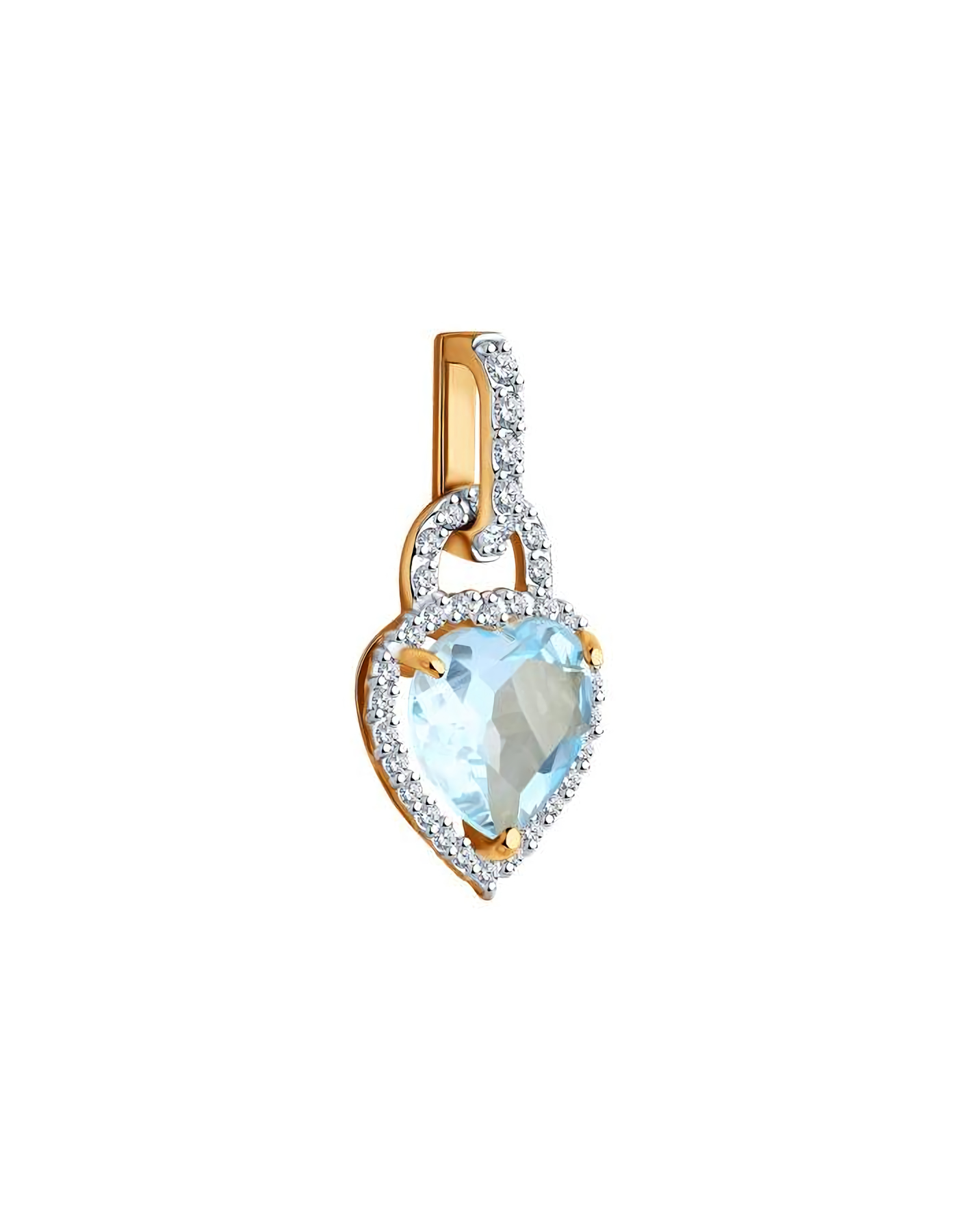Подвеска декоративная женская из белого золота — фото 2