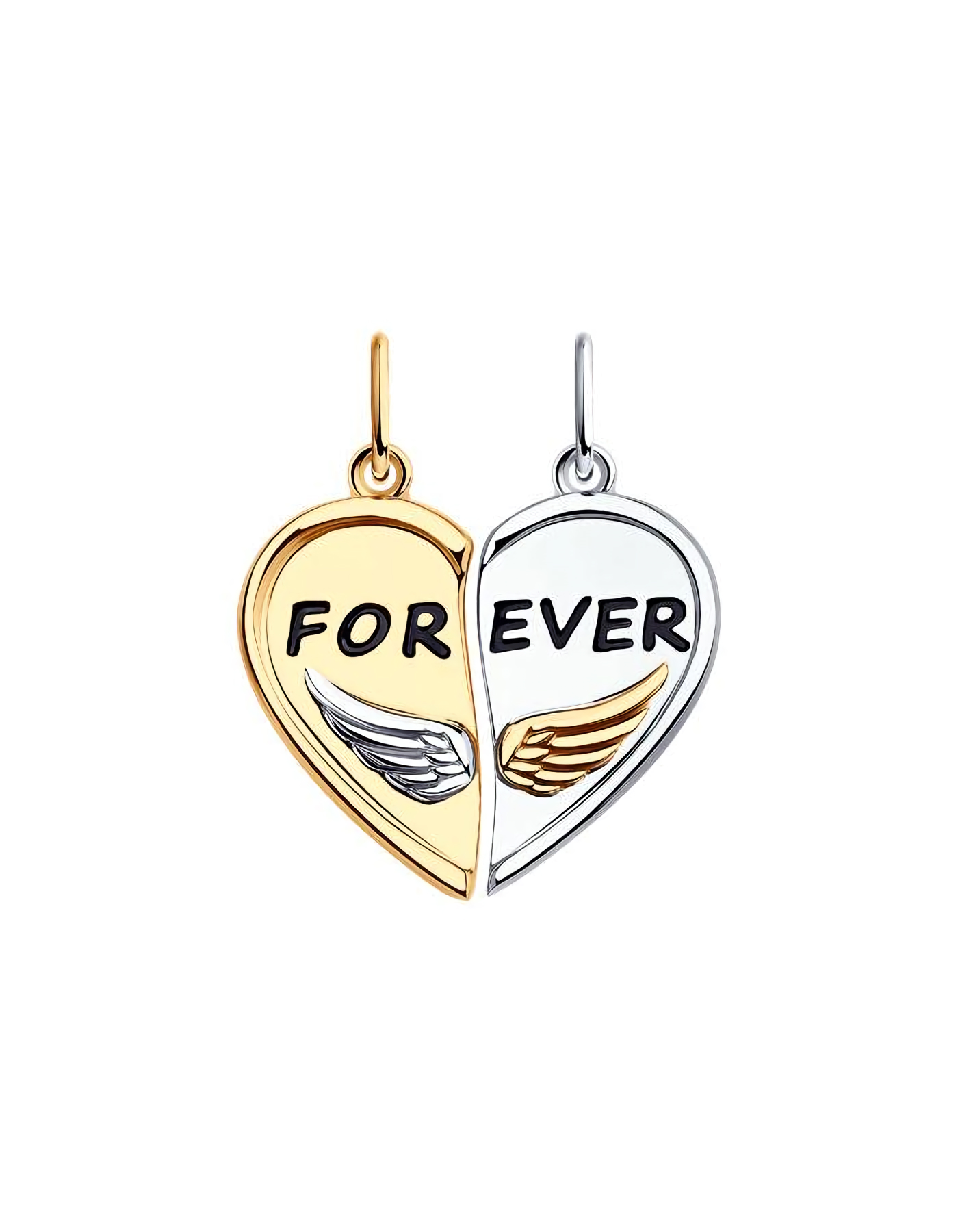 Подвеска серебрная сердце Forever