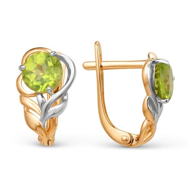 Серьги классические золотые 375 пробы