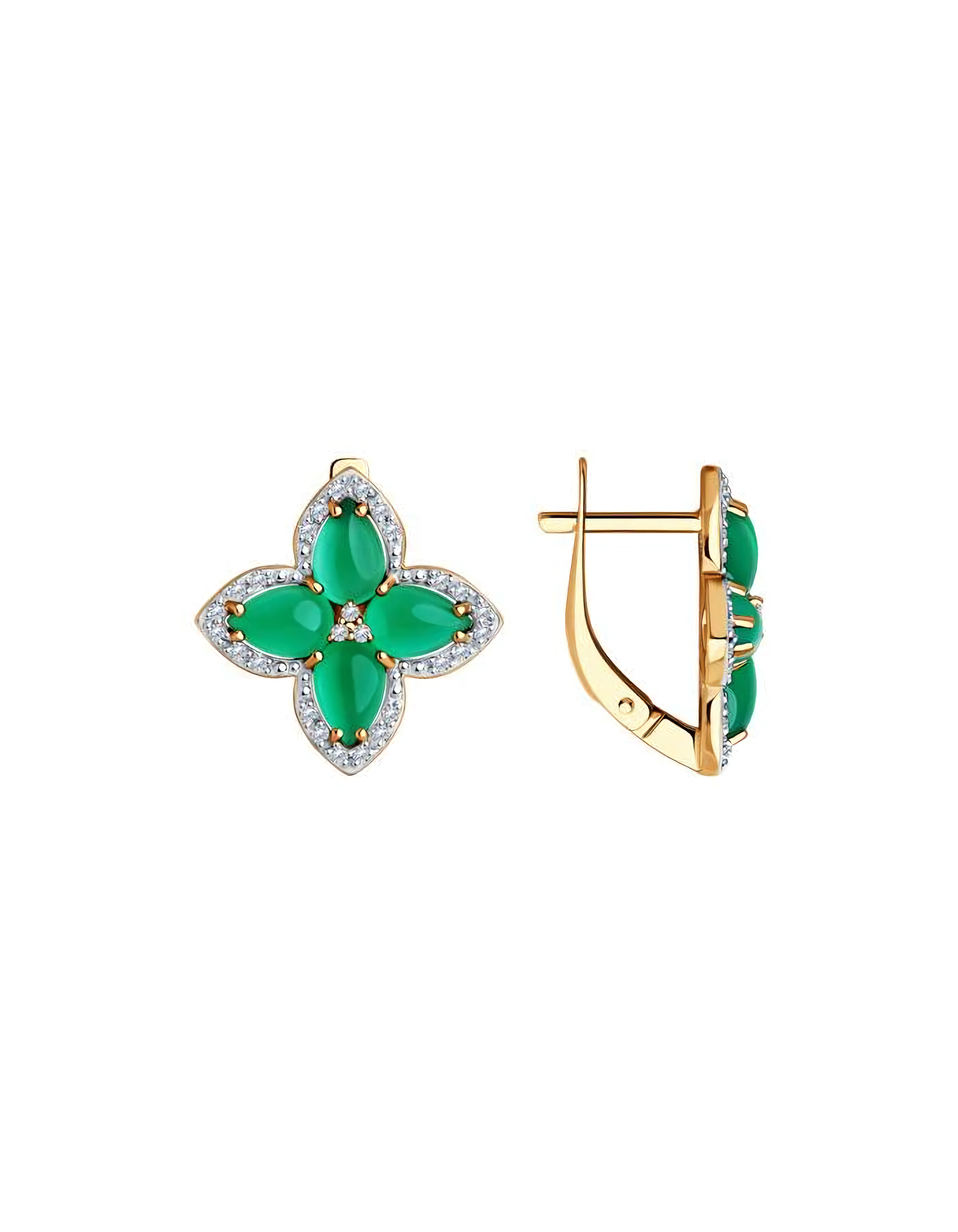 Серьги из золота 585 пробы классические