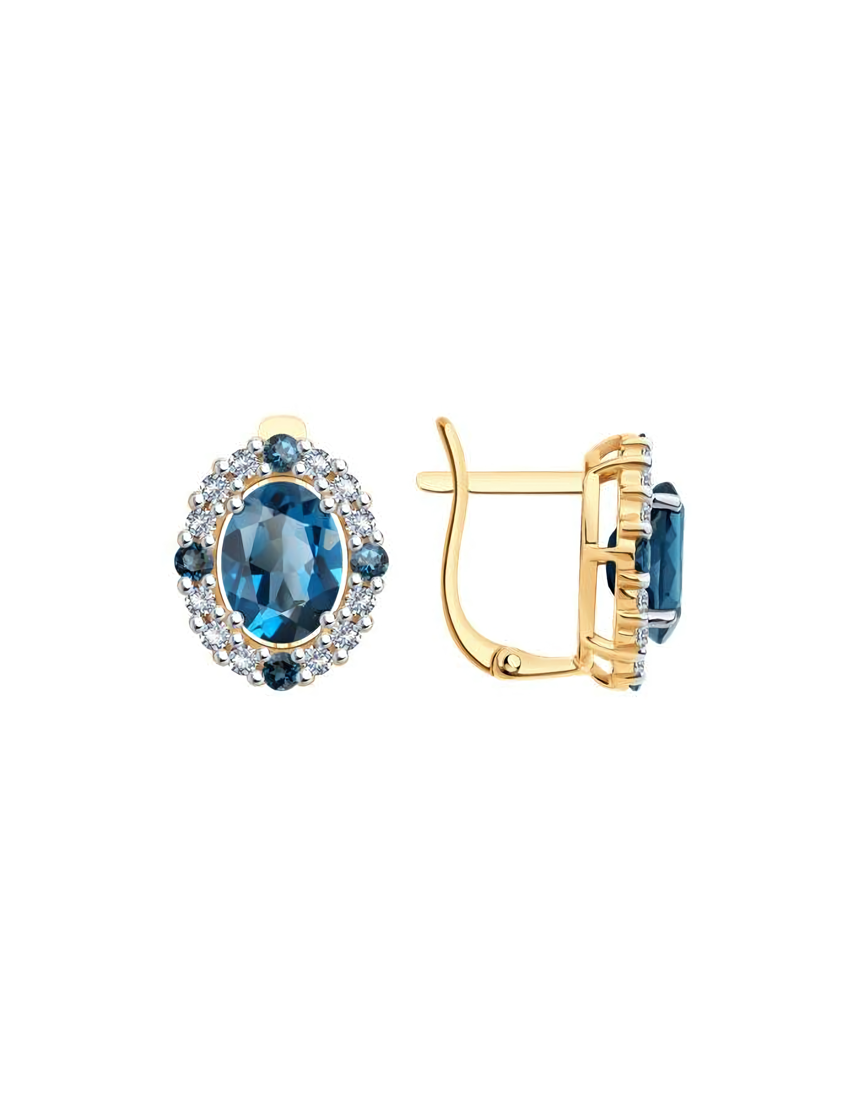 Серьги из золота 585 пробы классические