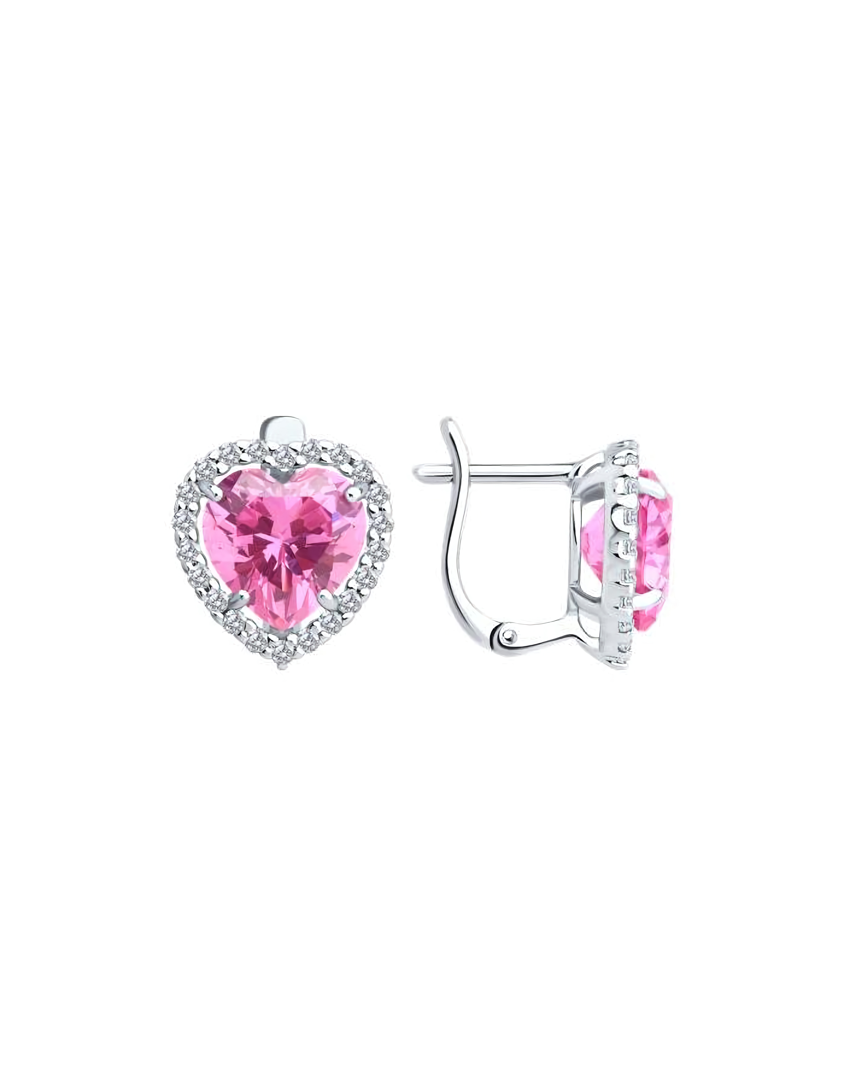Серьги серебряные классические