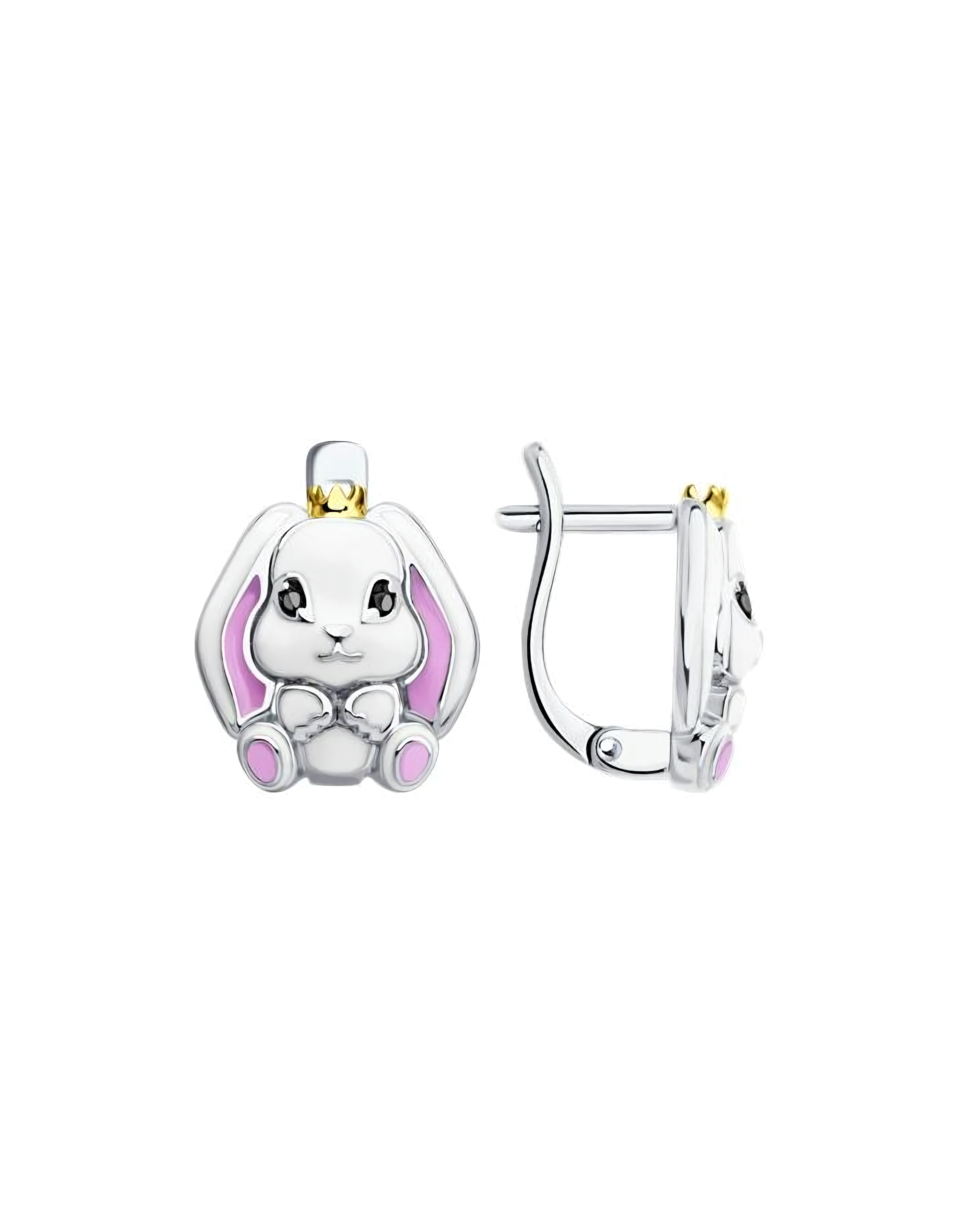 Серьги серебряные классические
