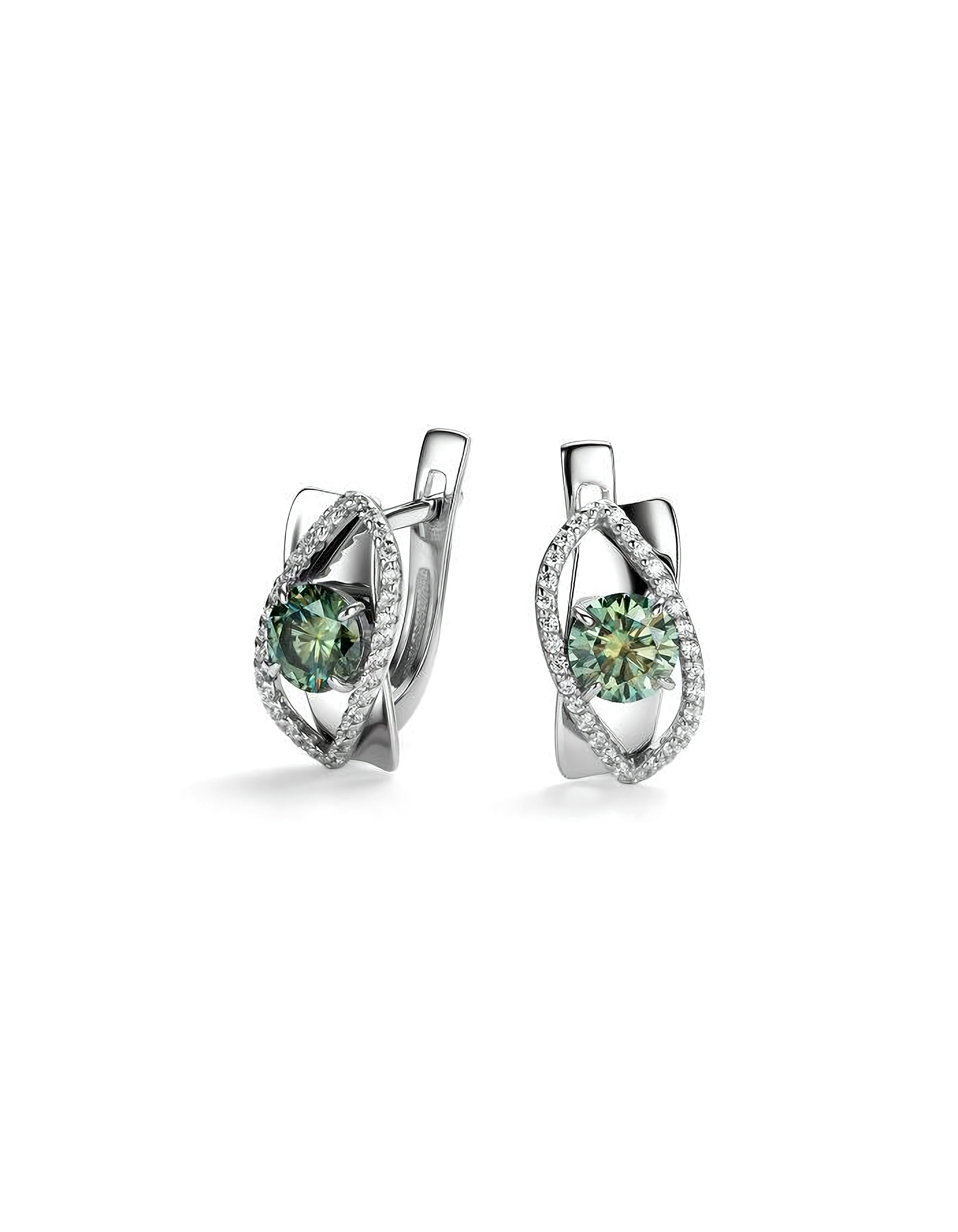 Серьги серебряные классические