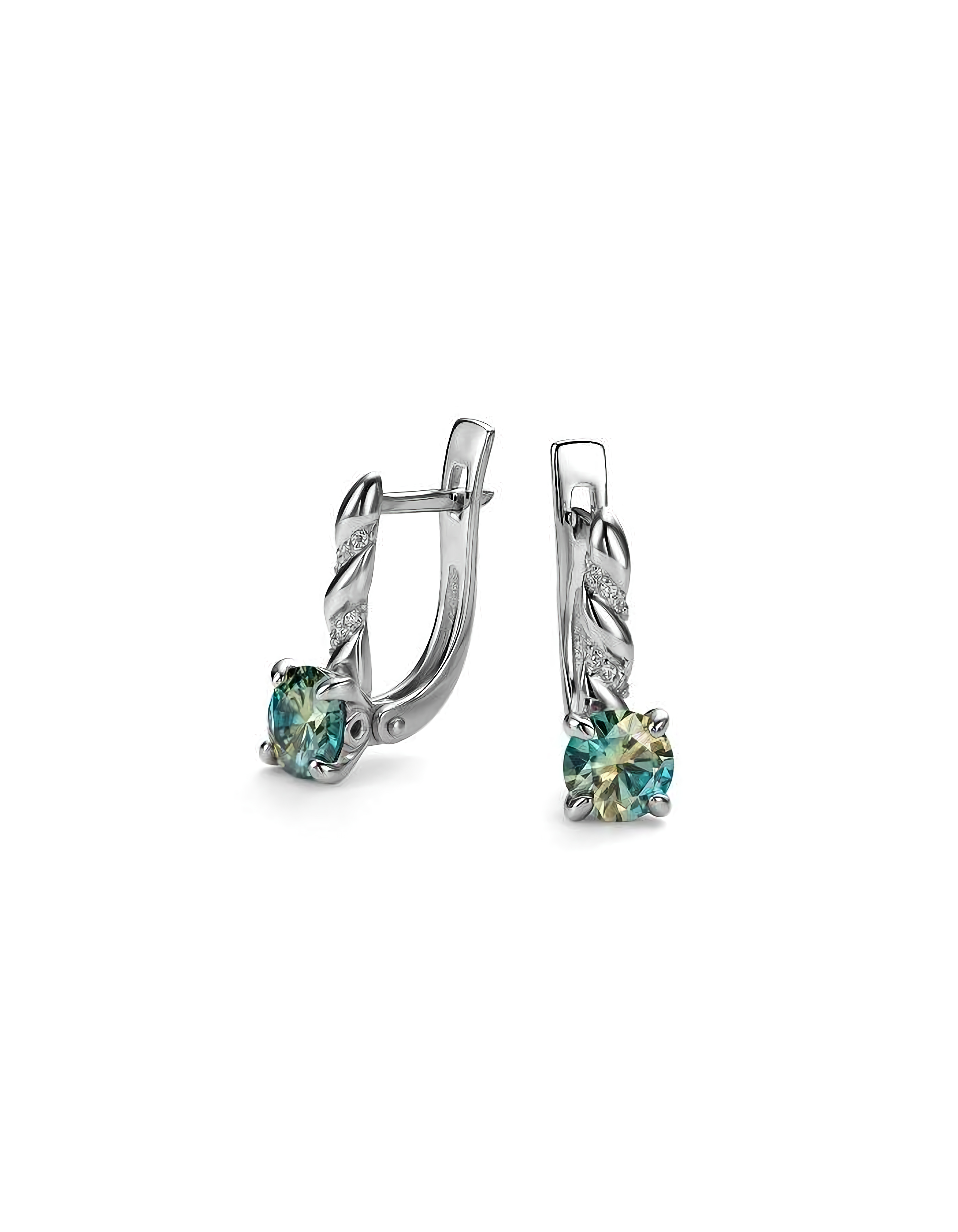 Серьги серебряные классические