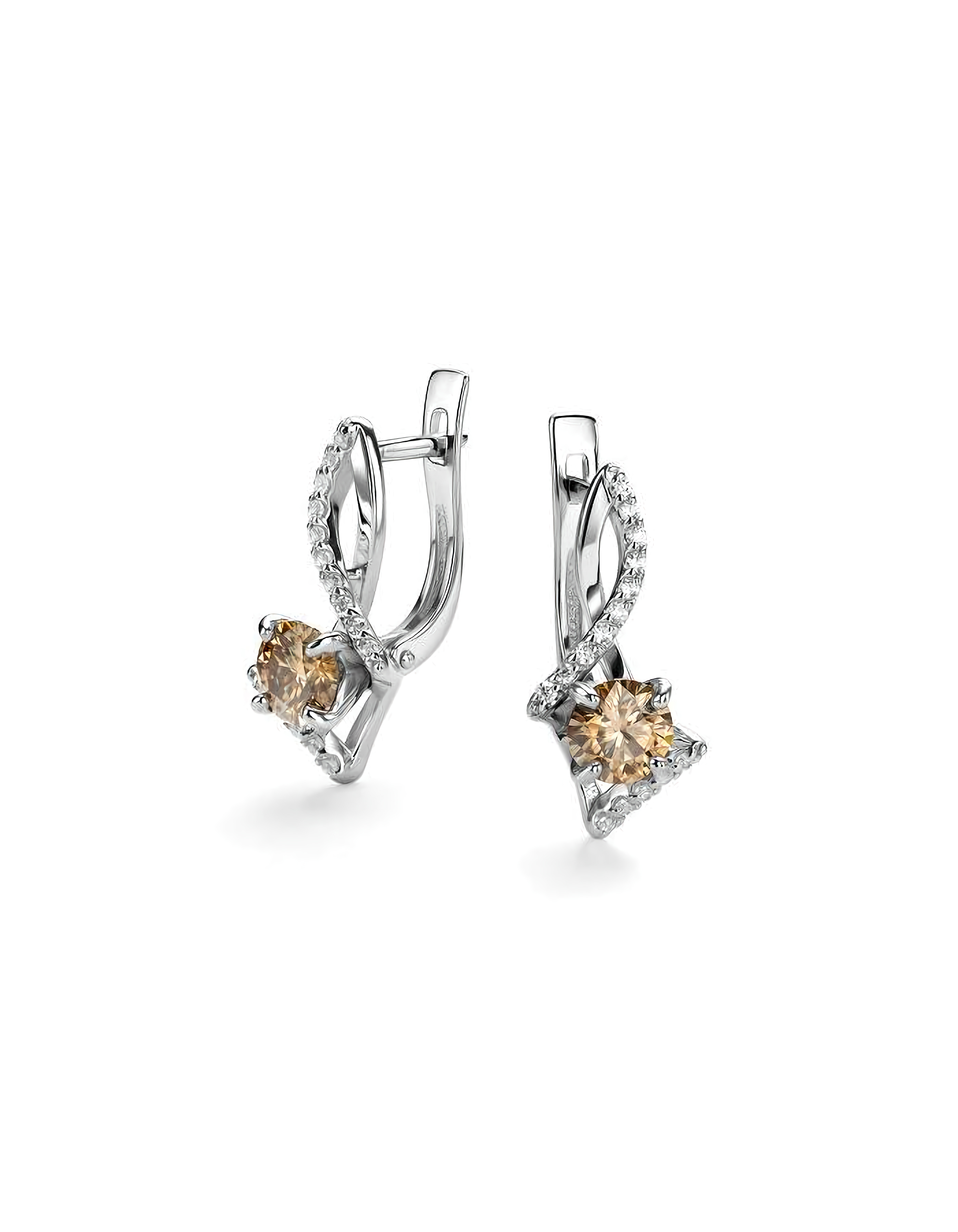 Серьги серебряные классические