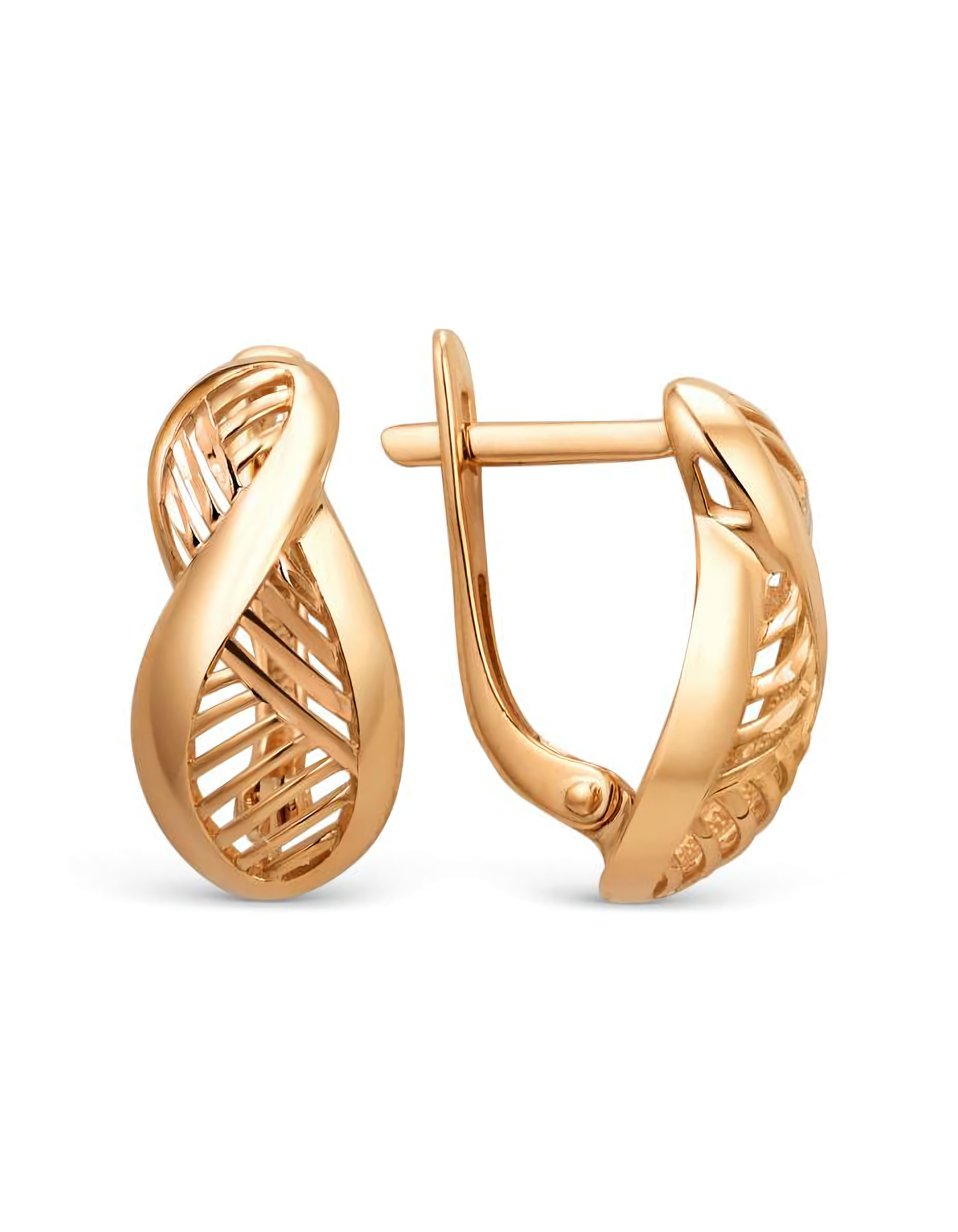 Серьги из золота 585 пробы классические