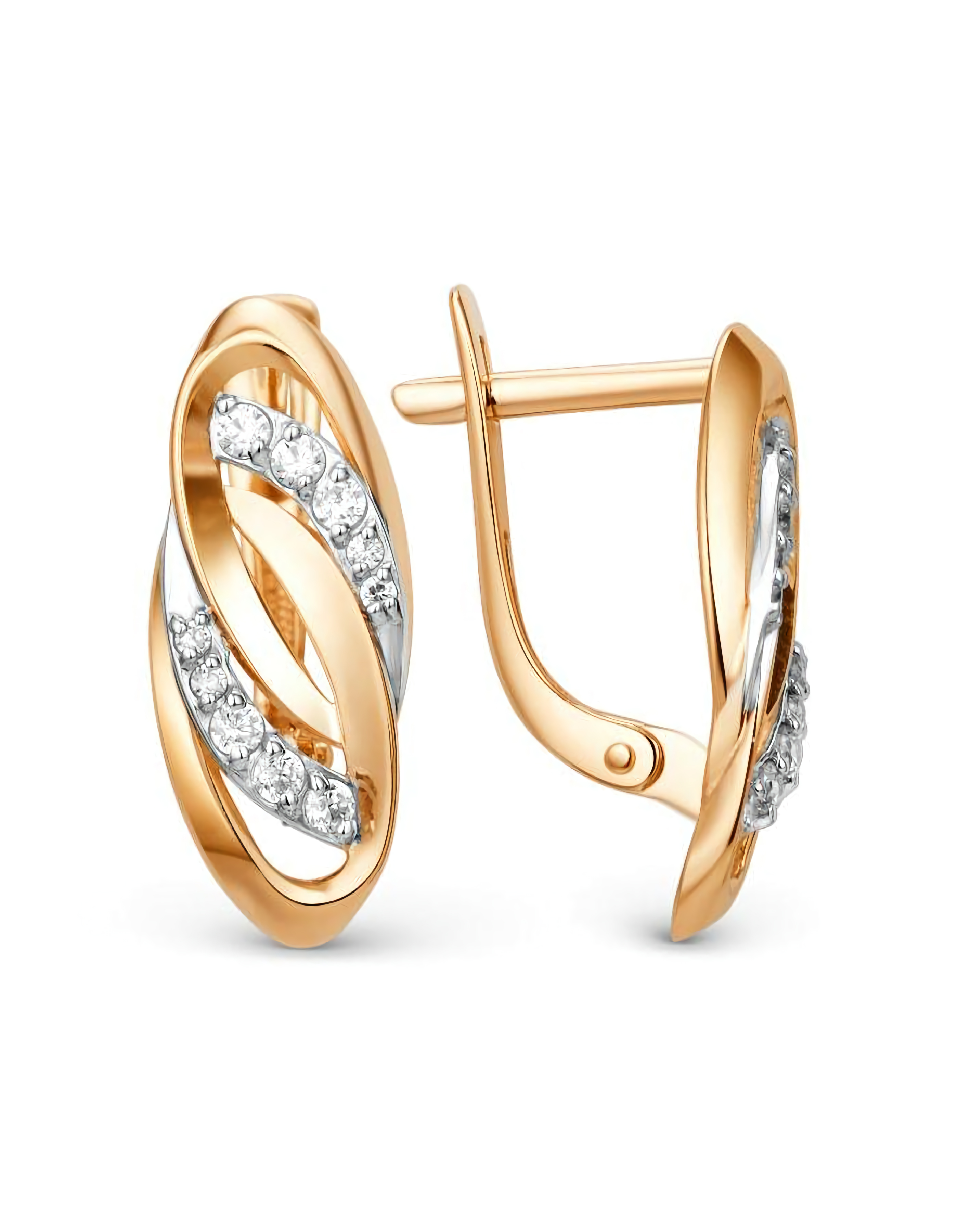 Серьги из золота 585 пробы классические