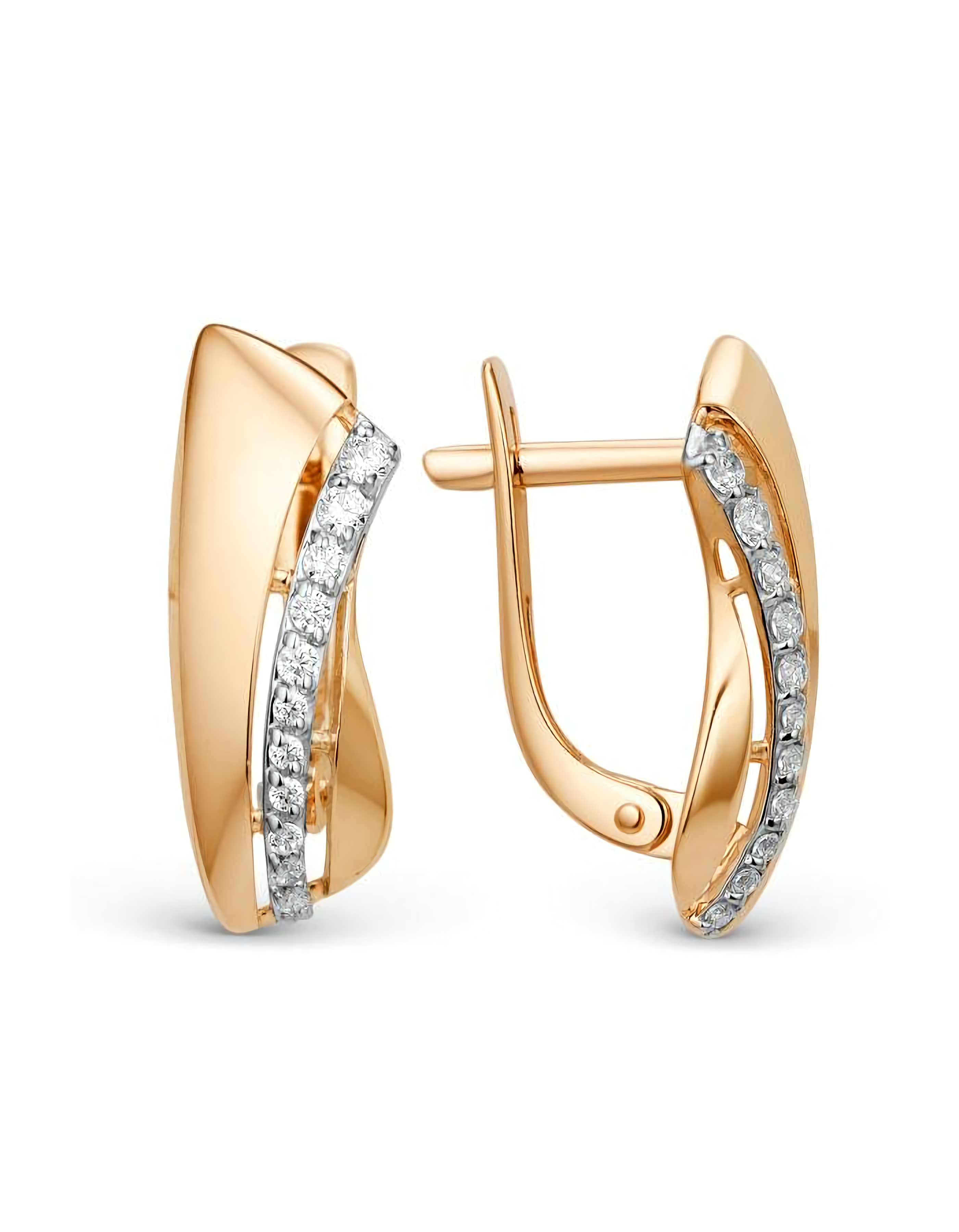 Серьги из золота 585 пробы классические