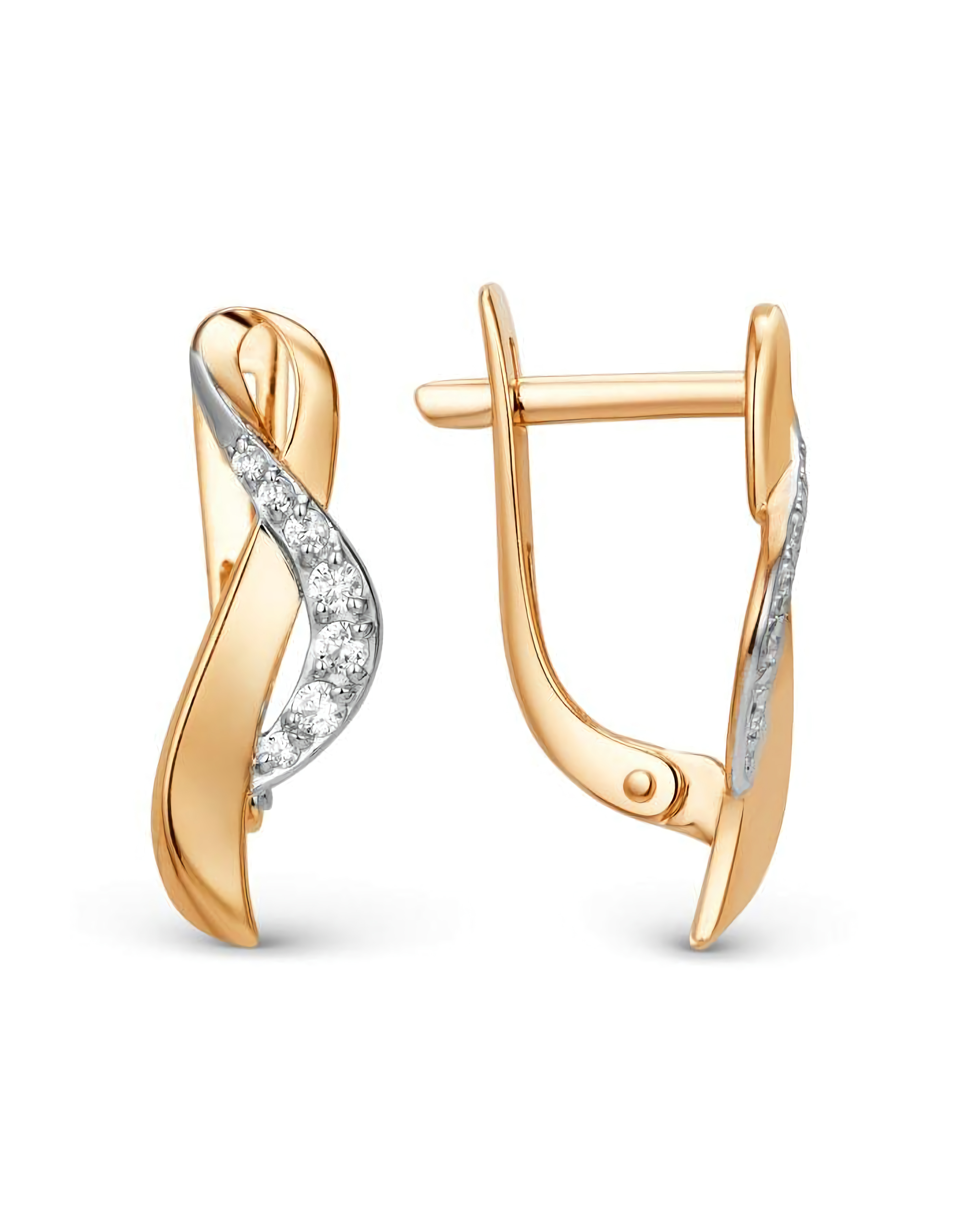 Серьги из золота 585 пробы классические