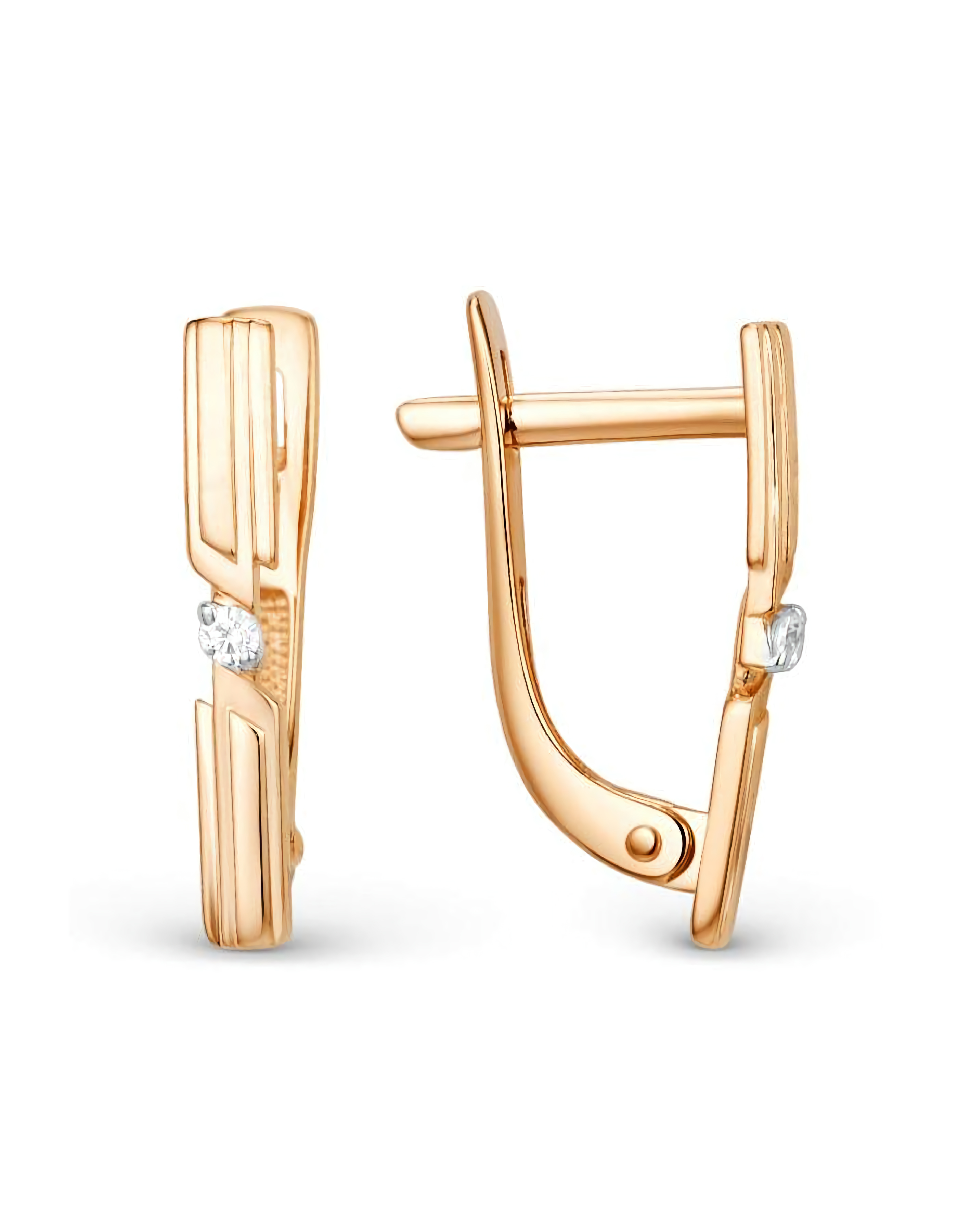 Серьги из золота 585 пробы классические