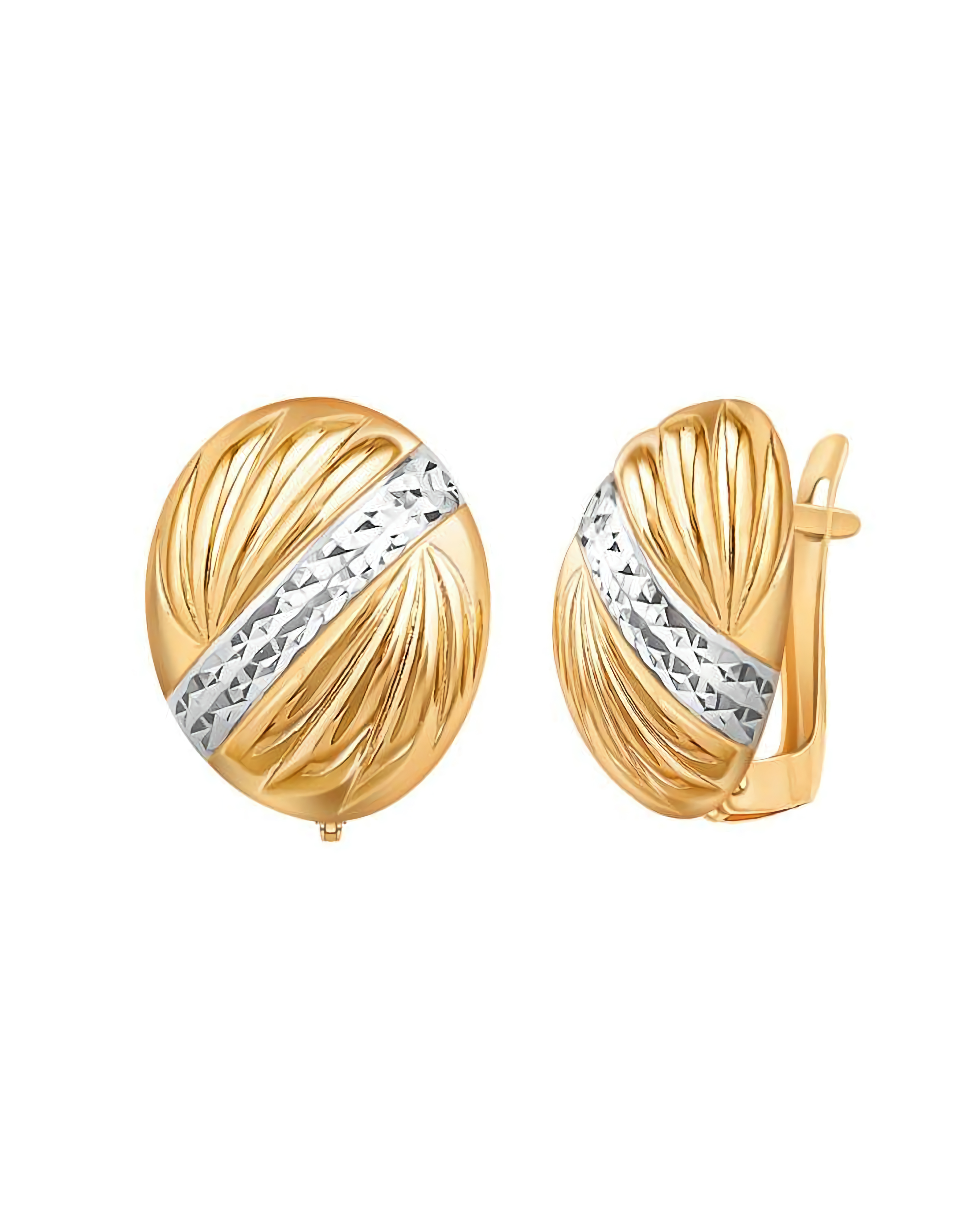 Серьги из золота 585 пробы классические