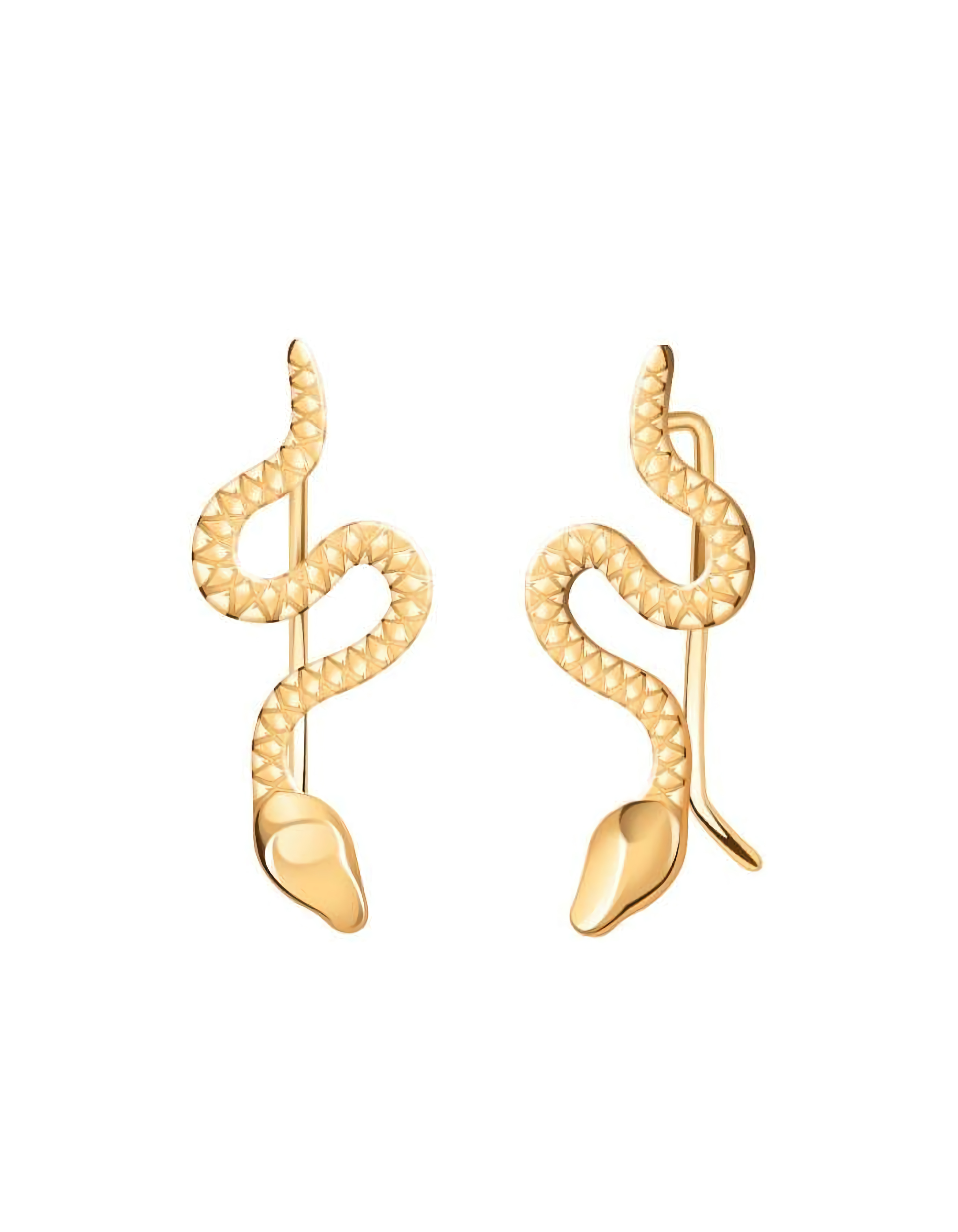 Серьги каффы из золота 585 пробы