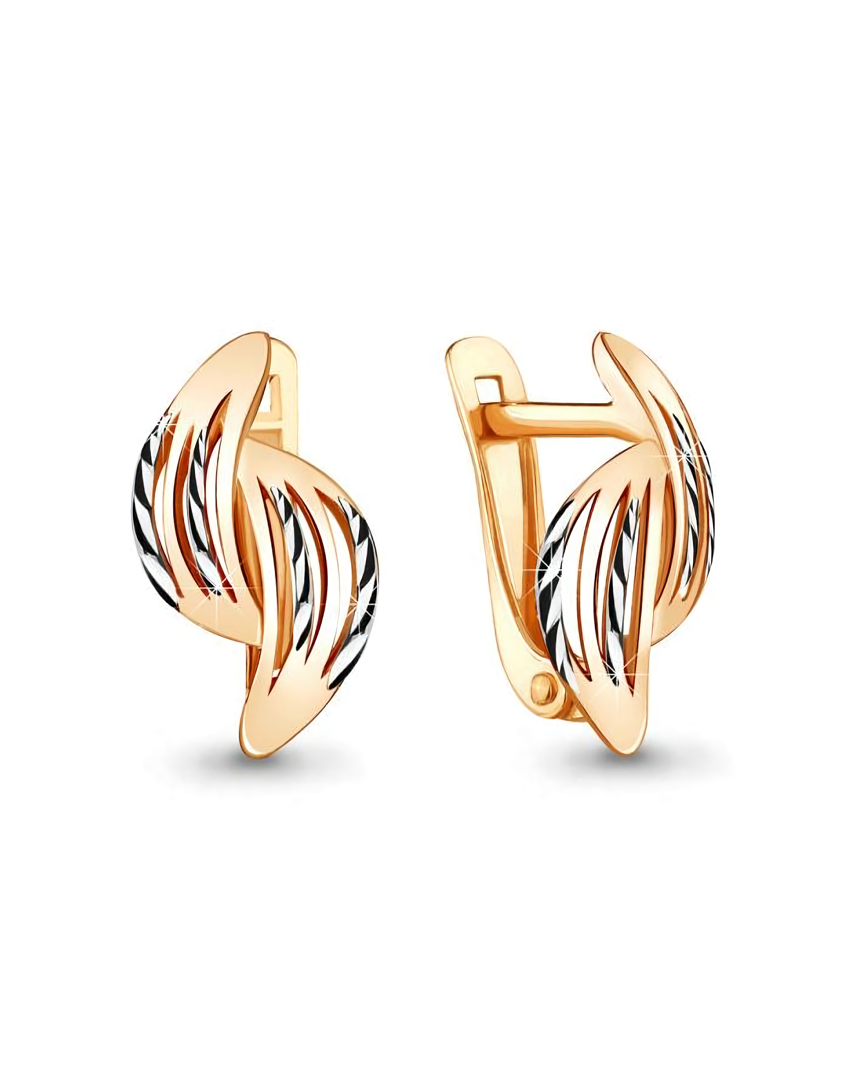 Серьги из золота 585 пробы классические
