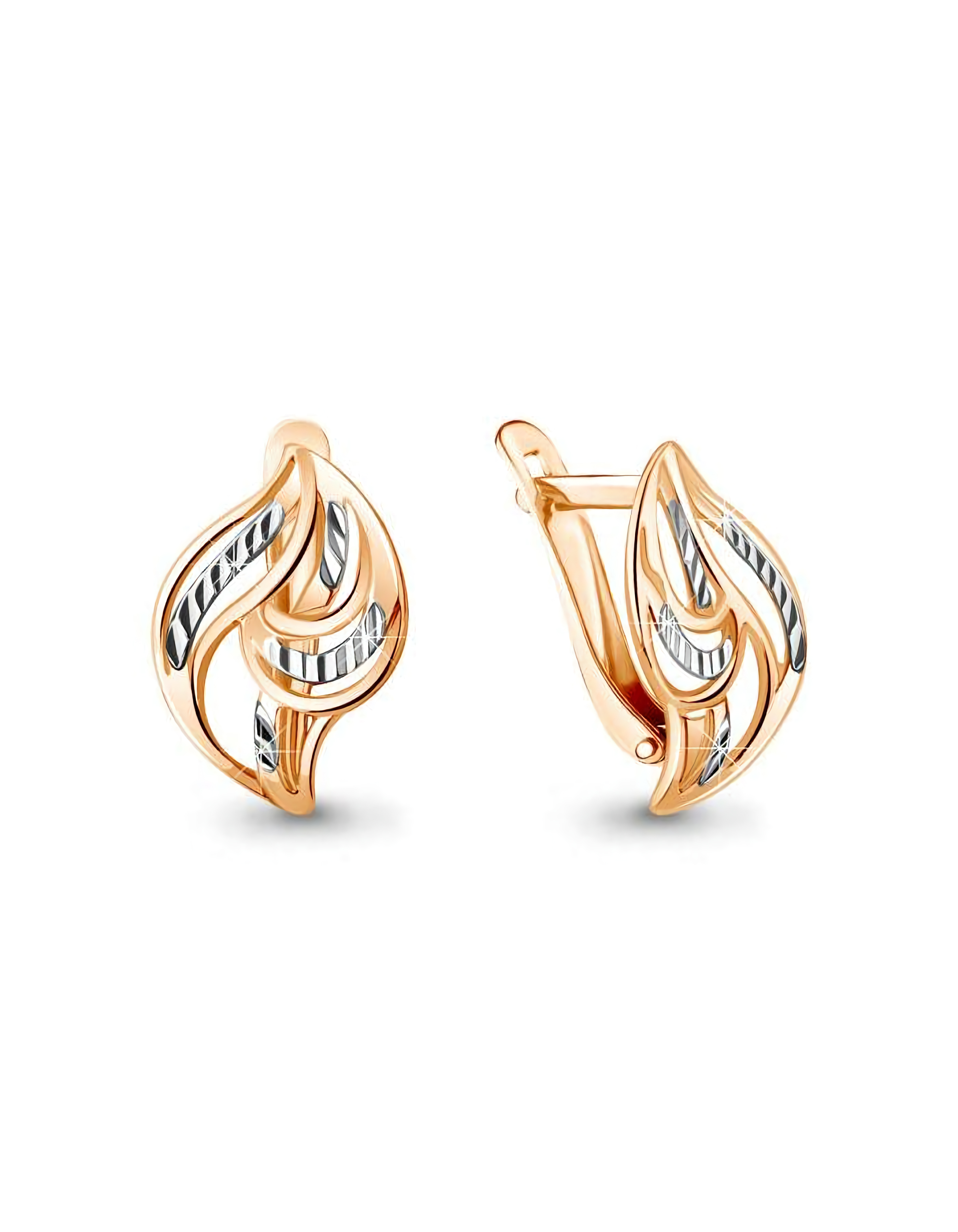 Серьги из золота 585 пробы классические