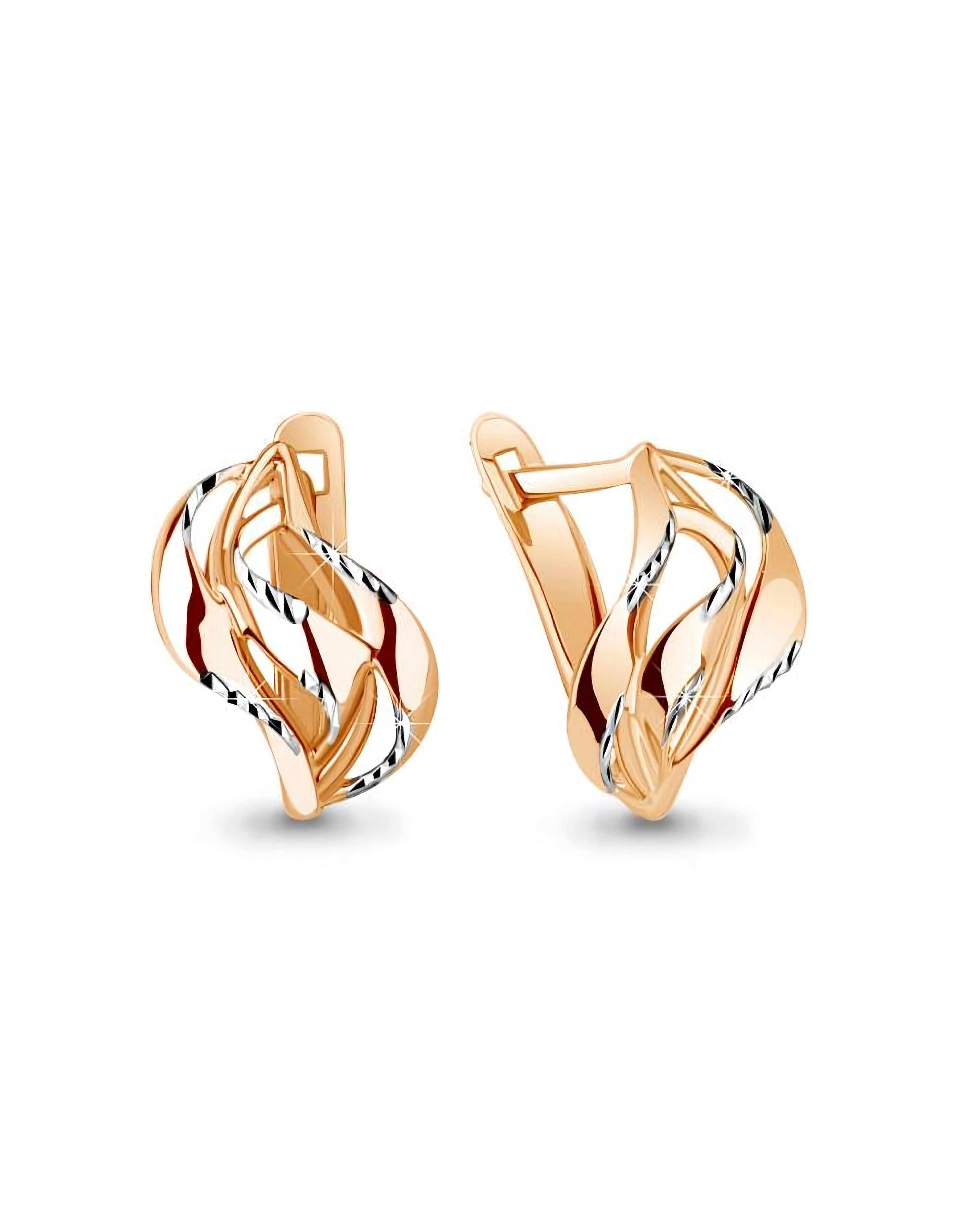 Серьги из золота 585 пробы классические