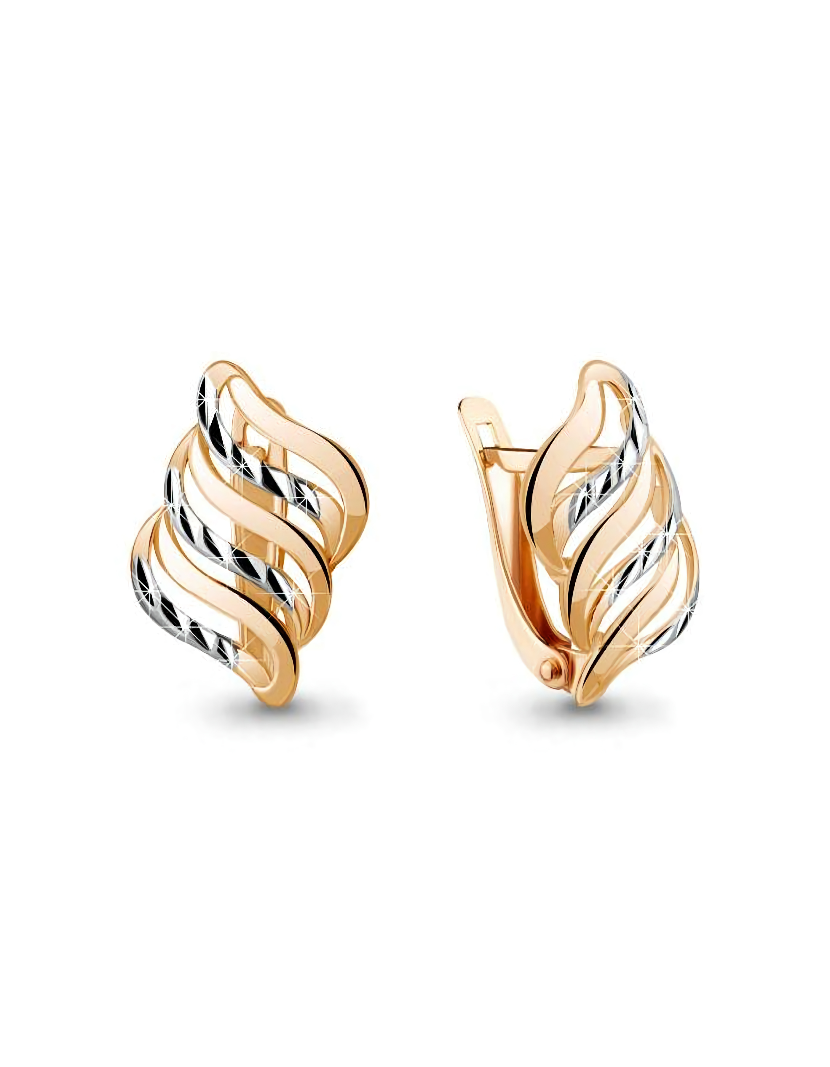 Серьги из золота 585 пробы классические