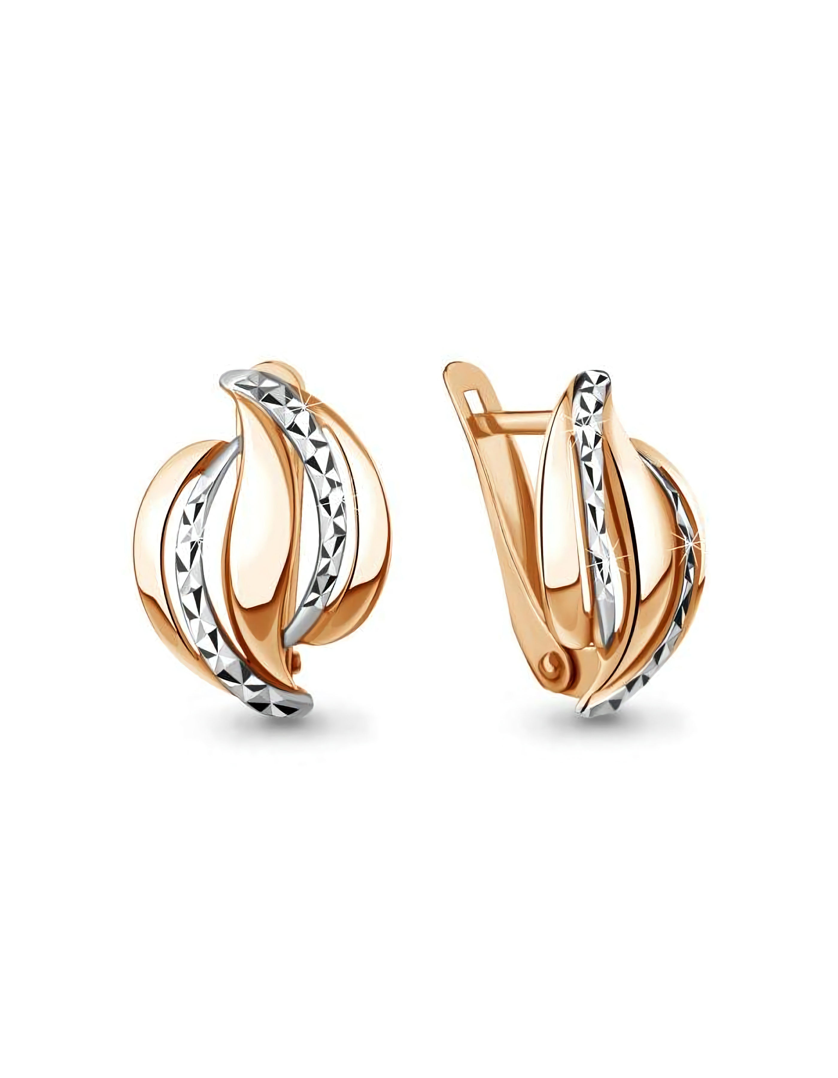 Серьги из золота 585 пробы классические