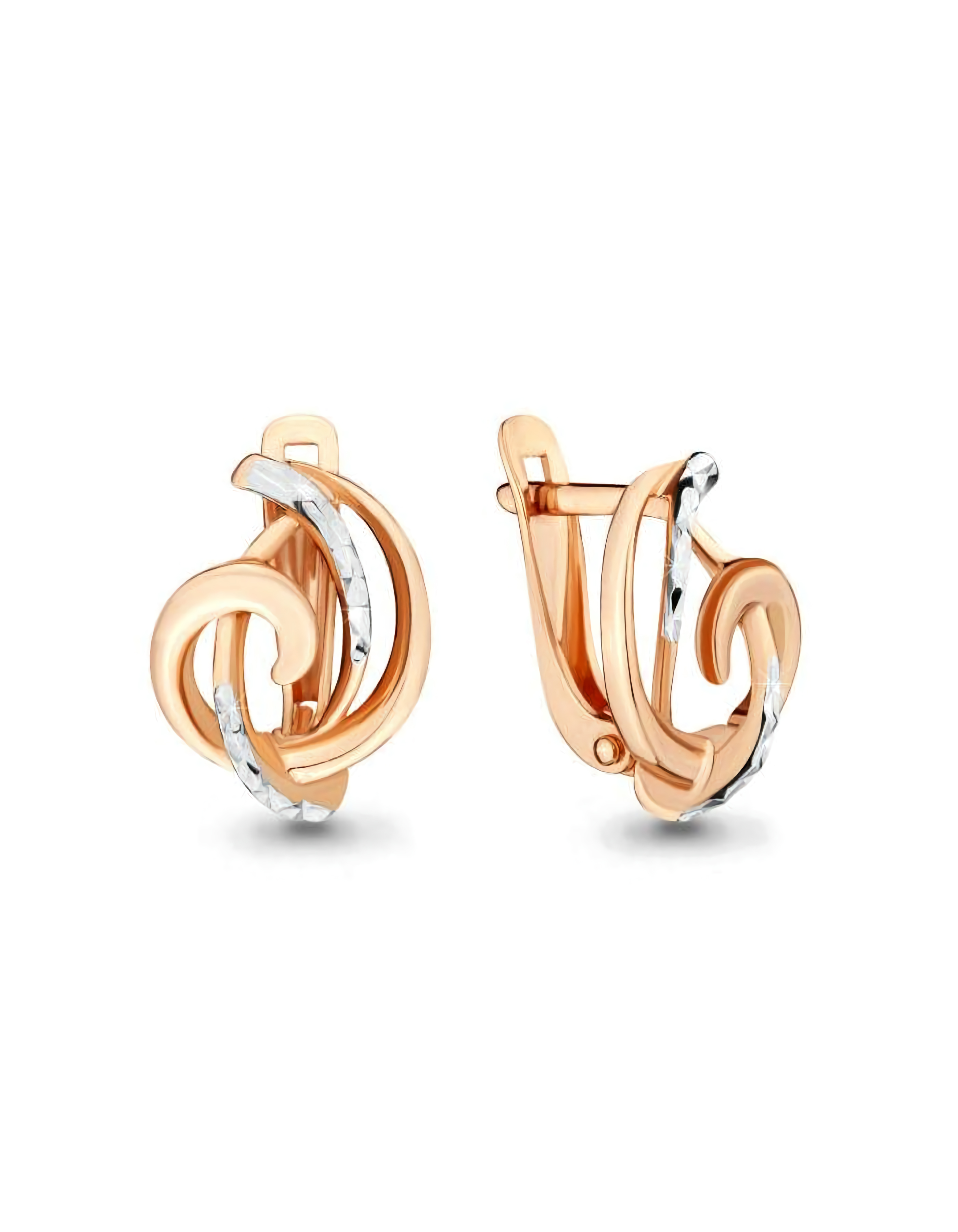 Серьги из золота 585 пробы классические