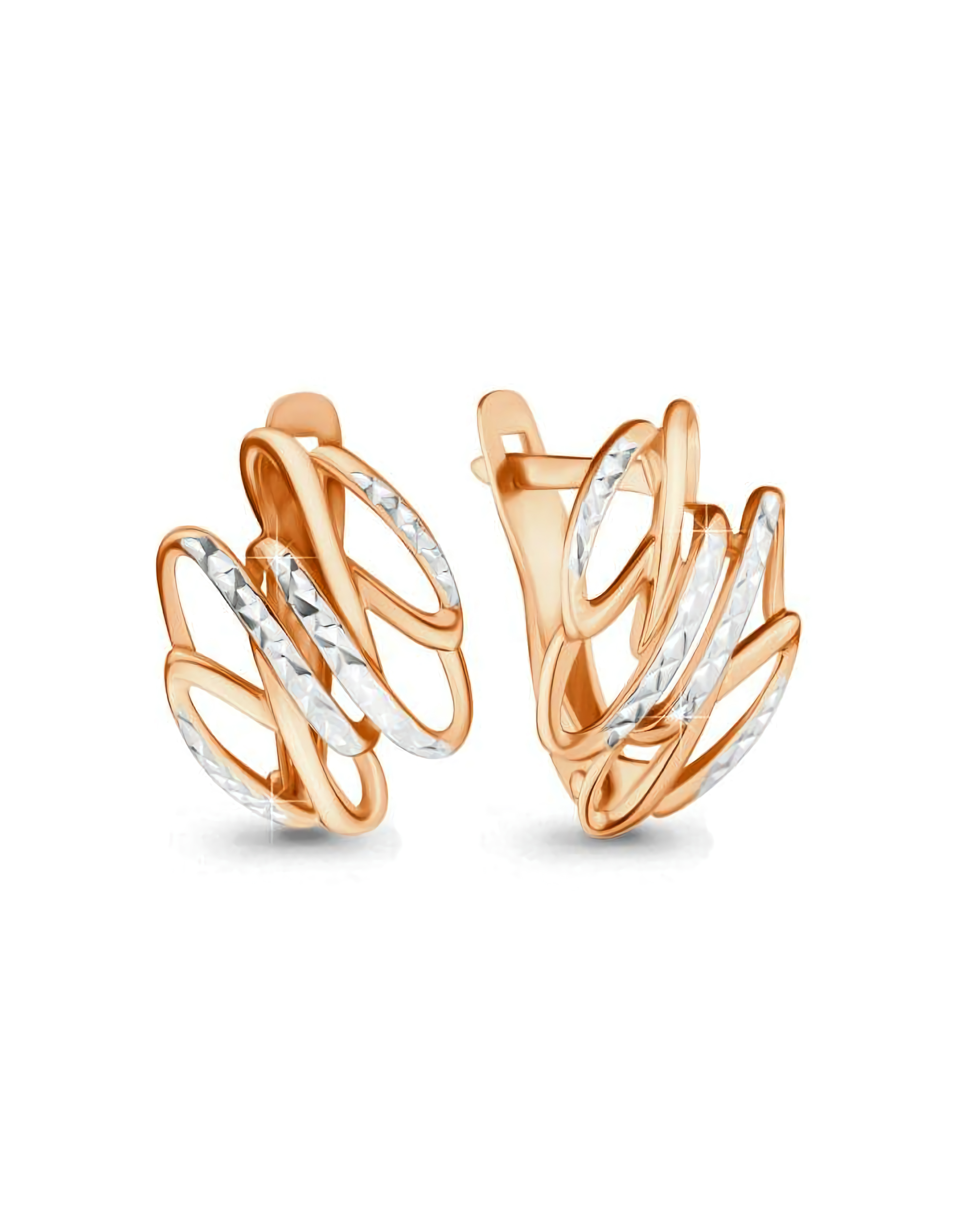 Серьги из золота 585 пробы классические