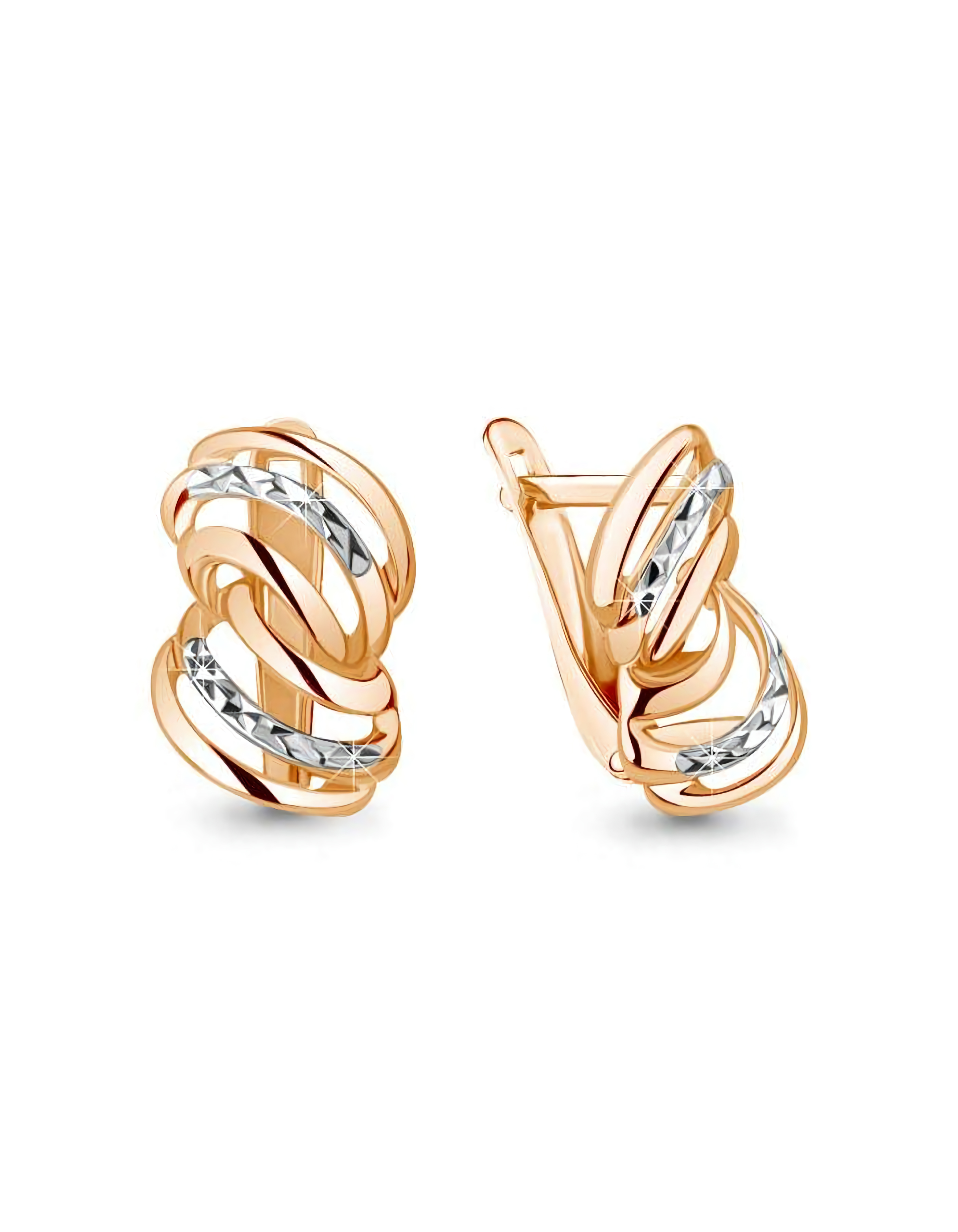 Серьги из золота 585 пробы классические