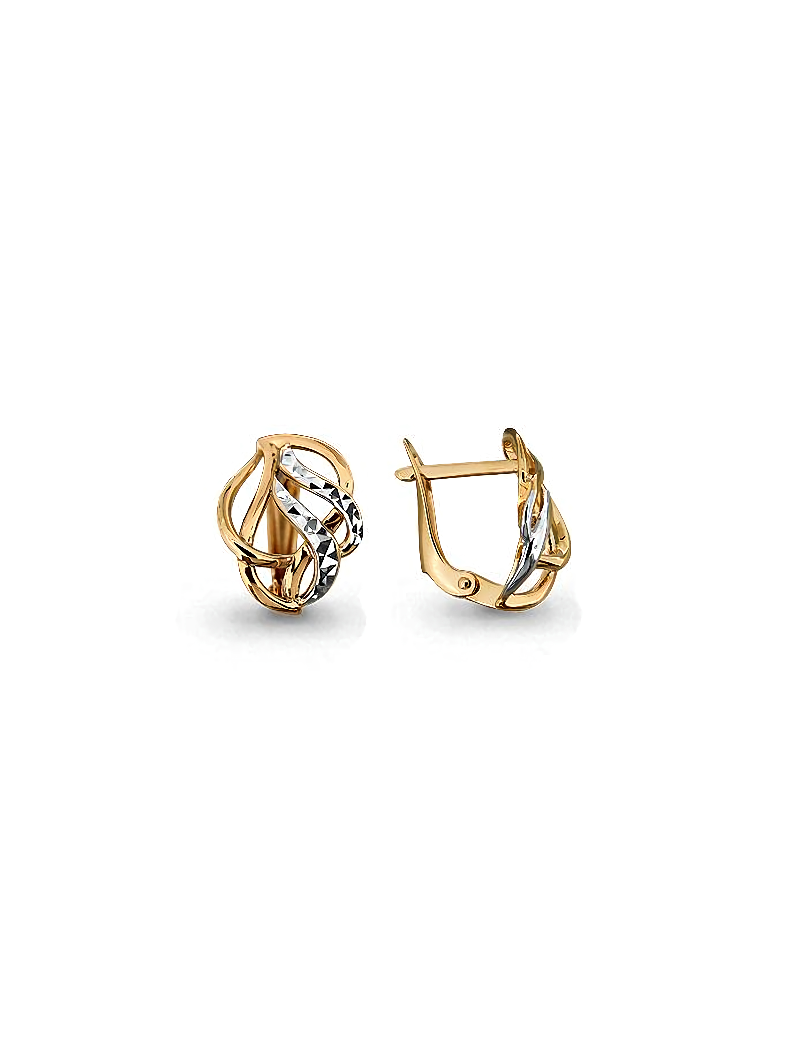 Серьги из золота 585 пробы классические