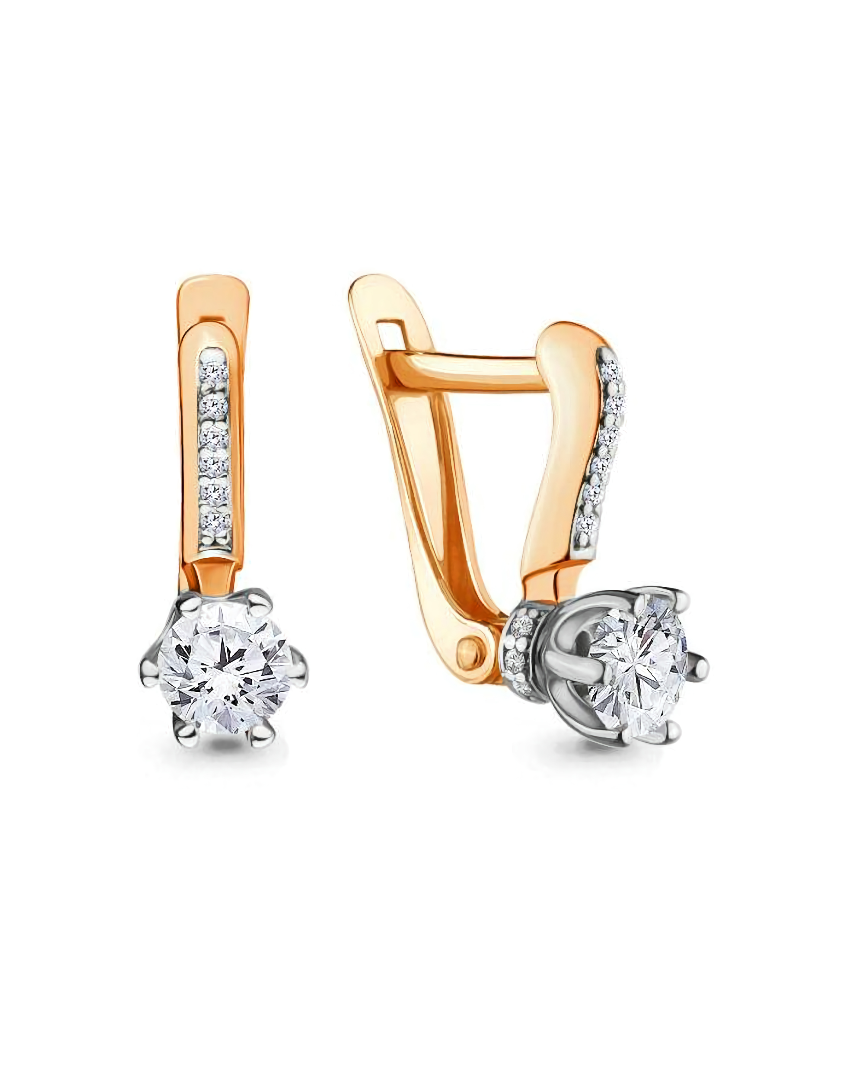 Серьги из золота 585 пробы классические