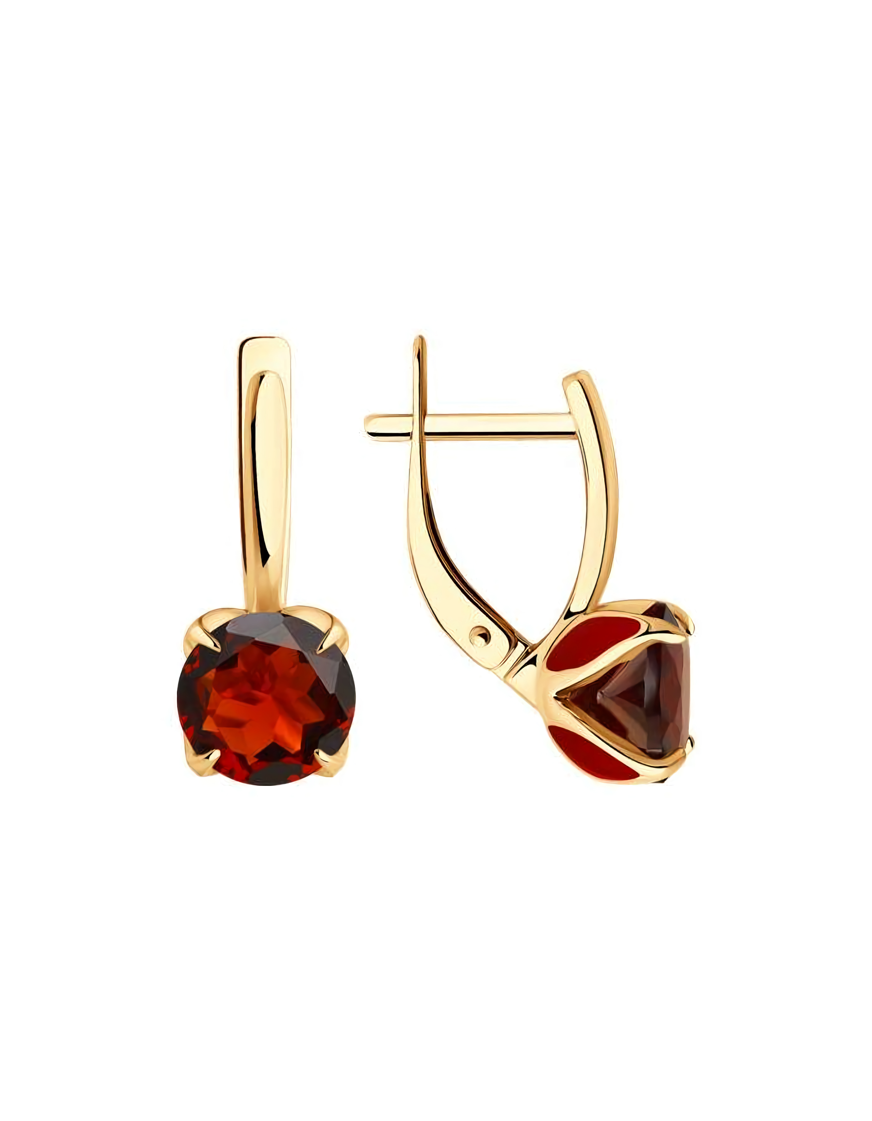 Серьги из золота 585 пробы классические