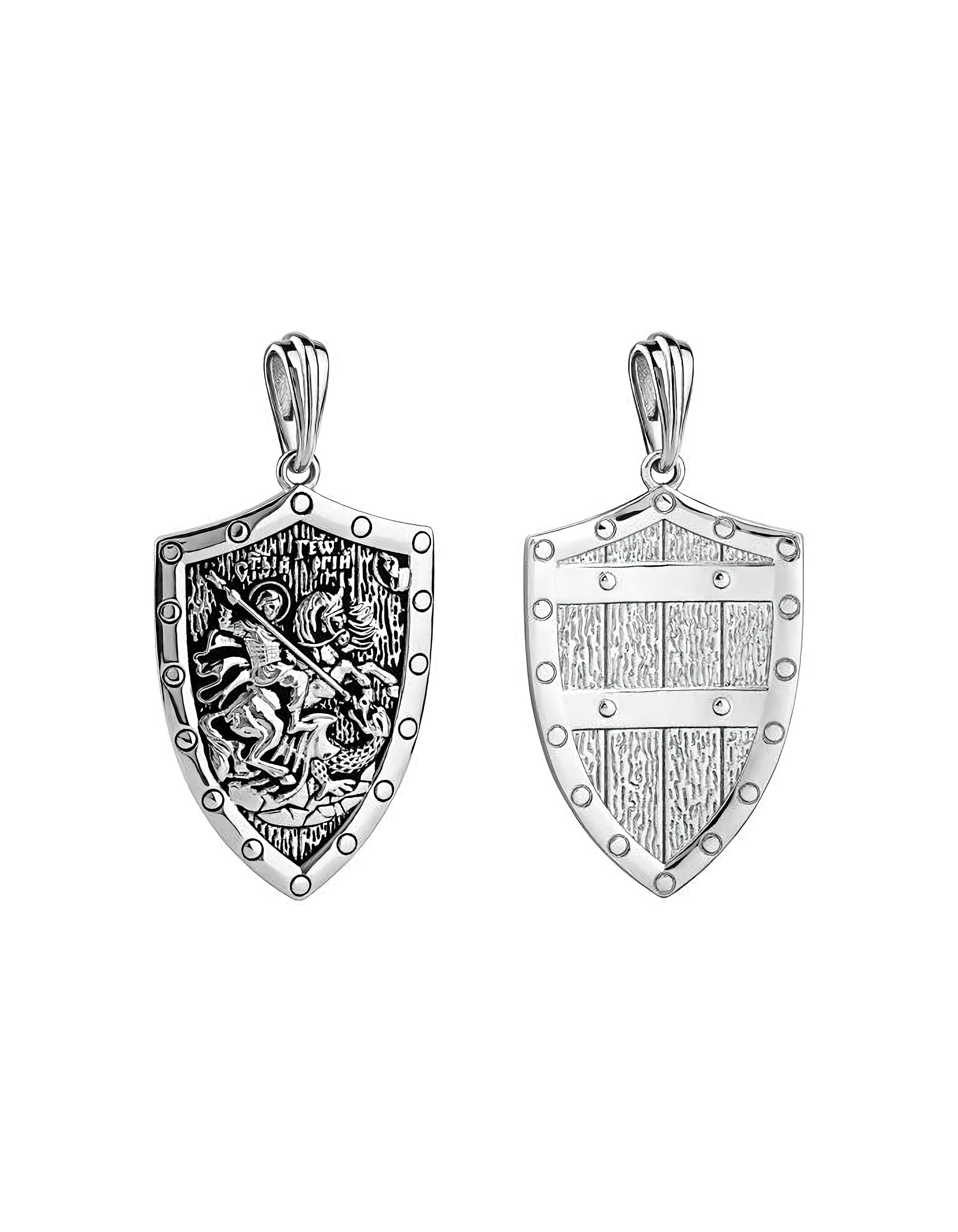 Подвеска иконка из серебра