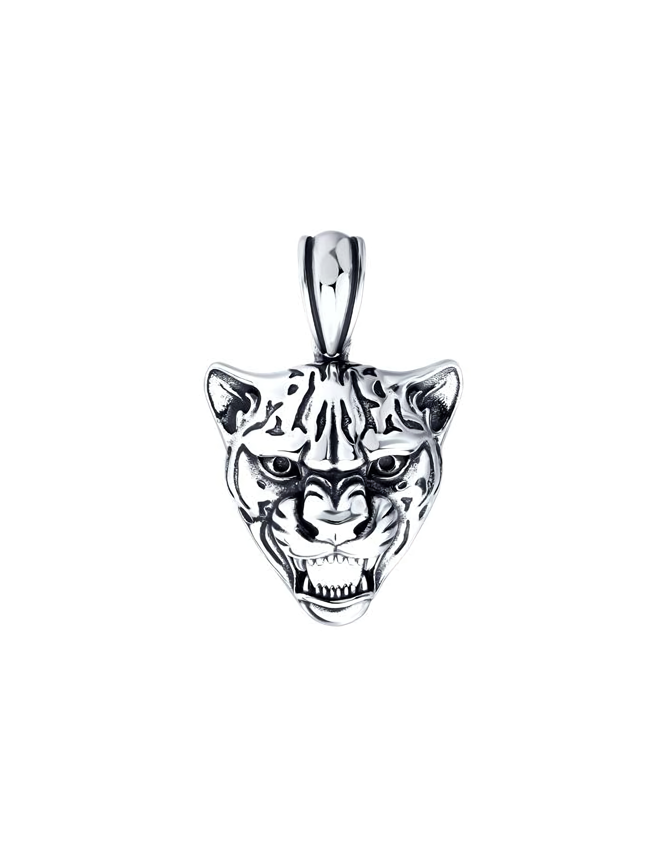 Подвеска женская из серебра тигр