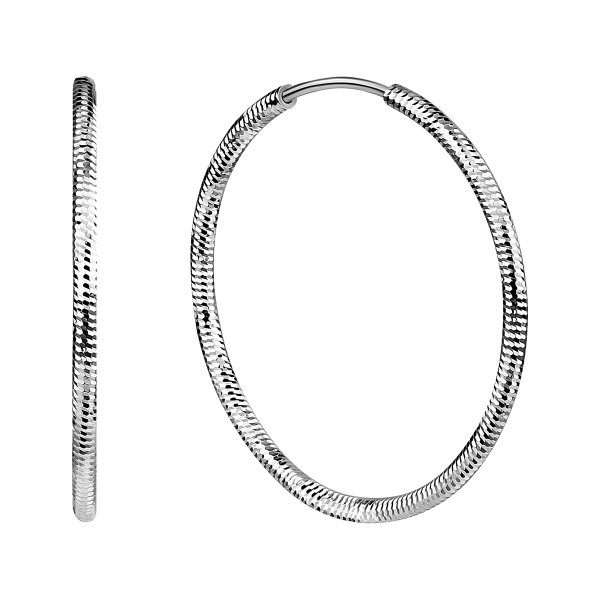 Серьги конго из серебра