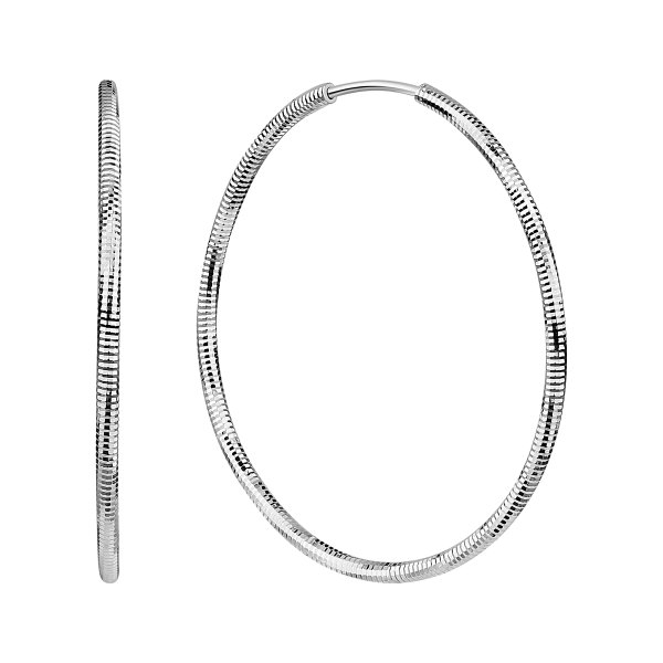 Серьги конго из серебра