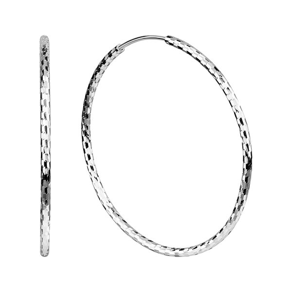 Серьги конго из серебра