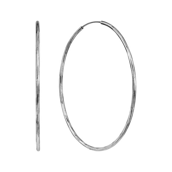 Серьги конго из серебра