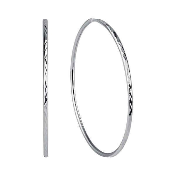 Серьги конго из серебра