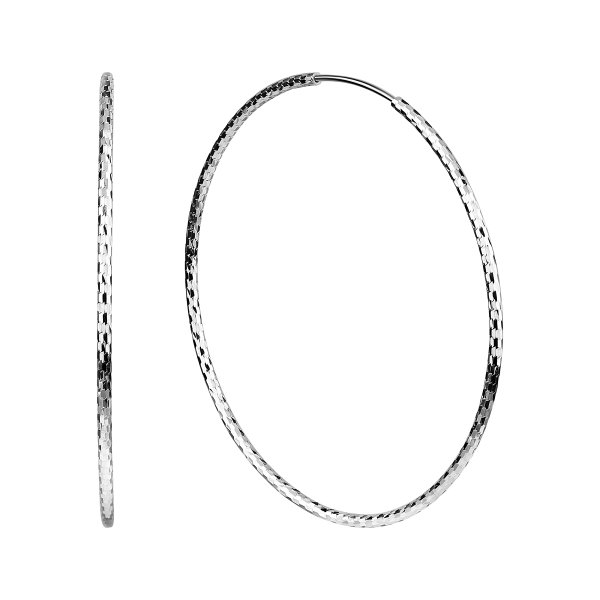 Серьги конго из серебра