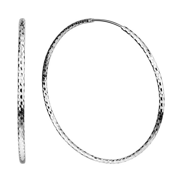 Серьги конго из серебра