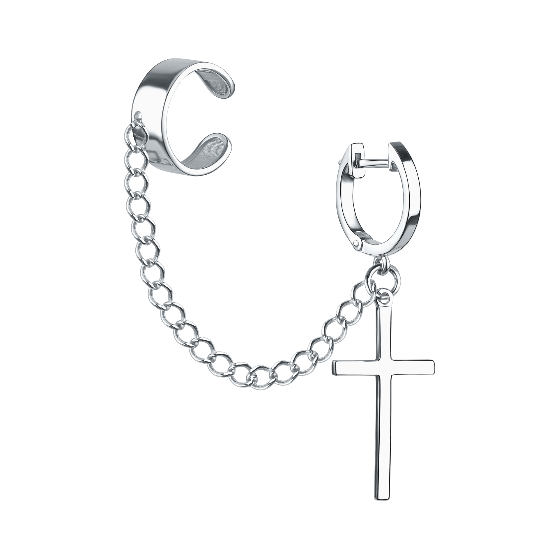 Серьга 1 шт каффы из серебра
