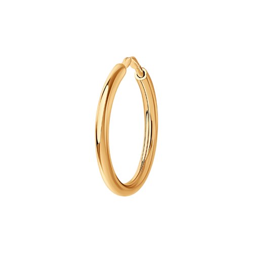 Серьга 1 шт конго из золота 585 пробы