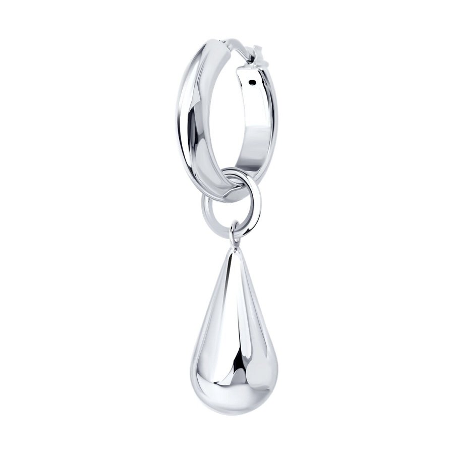 Серьга 1 шт конго из серебра