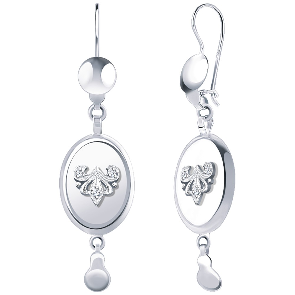 Серьги женские из серебра 925 пробы